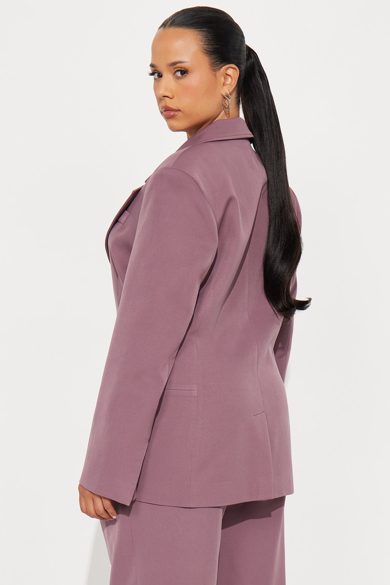 Kendall Hourglass Fitted Blazer - Orchid