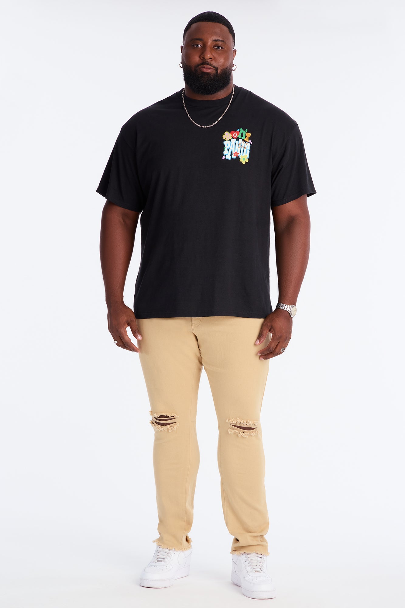 Don't Panic Short Sleeve Tee - Black