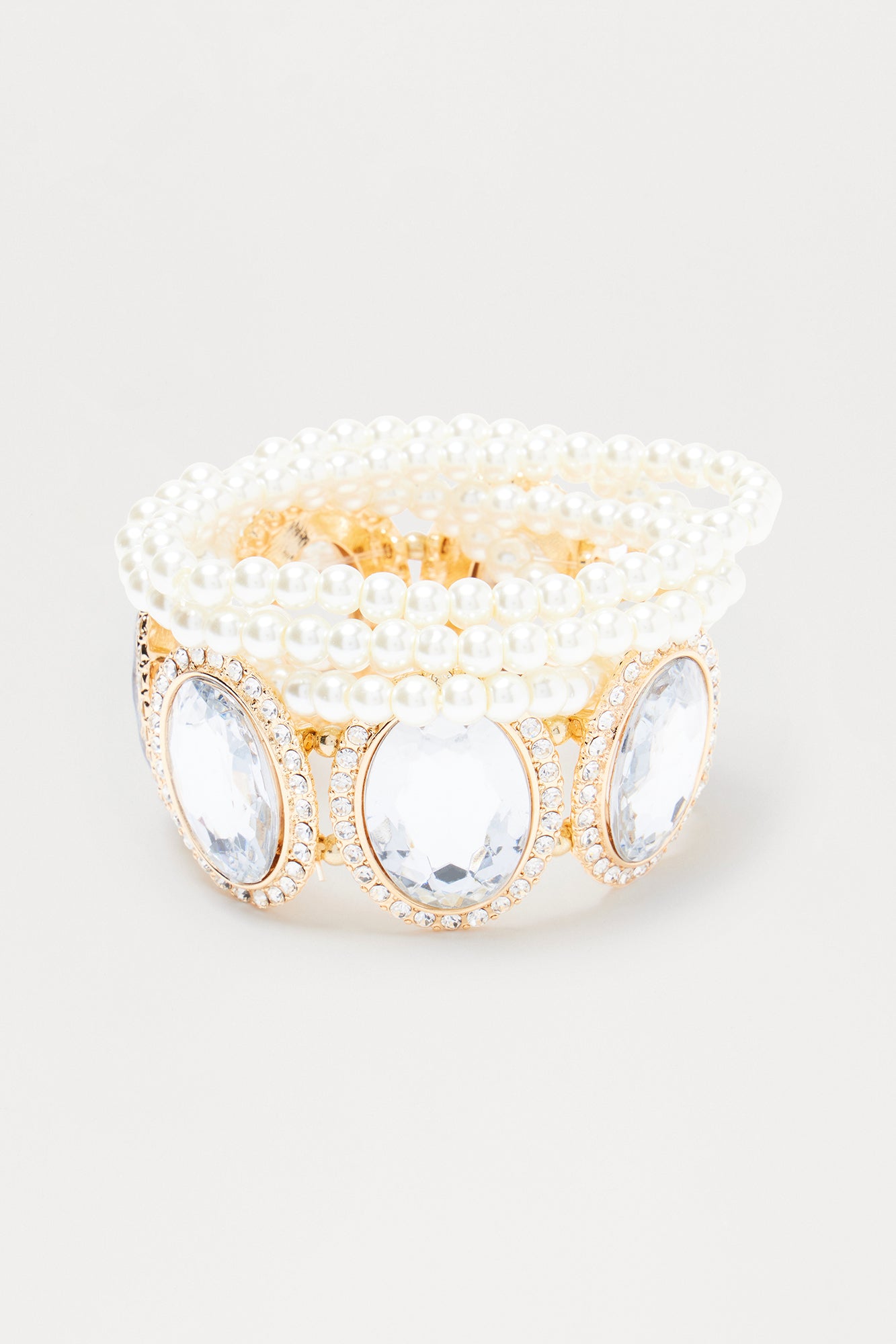 Halo Glow 5 Piece Multi Bracelet Set - Gold