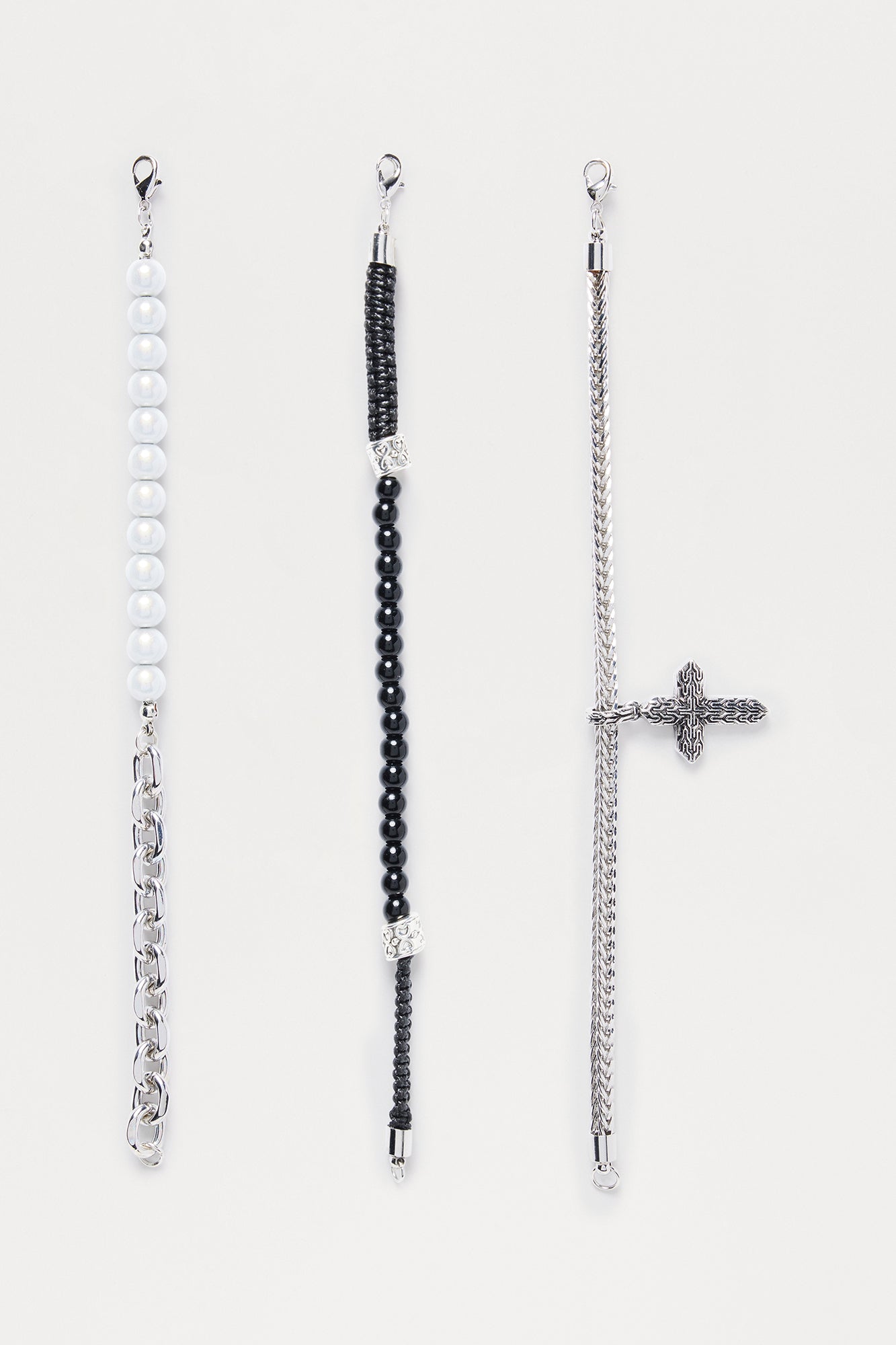 Next Up Mixed Bracelet Set - Silver