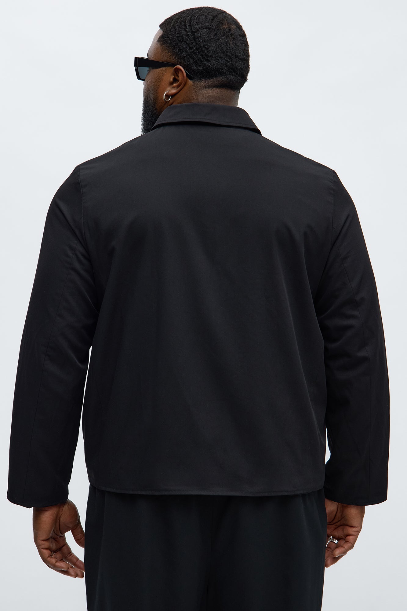 Erod Casual Zip Jacket - Black