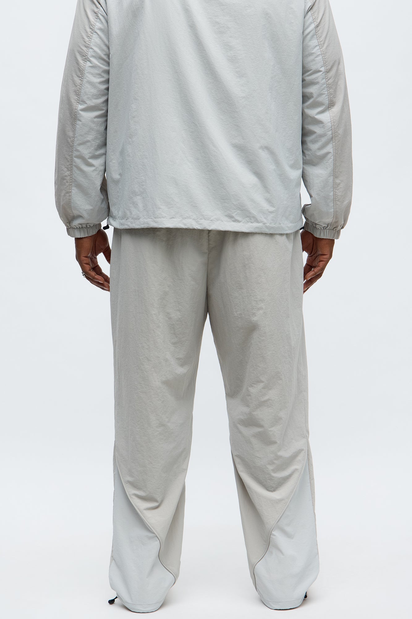 Straight Big Waves Track Pant - Grey