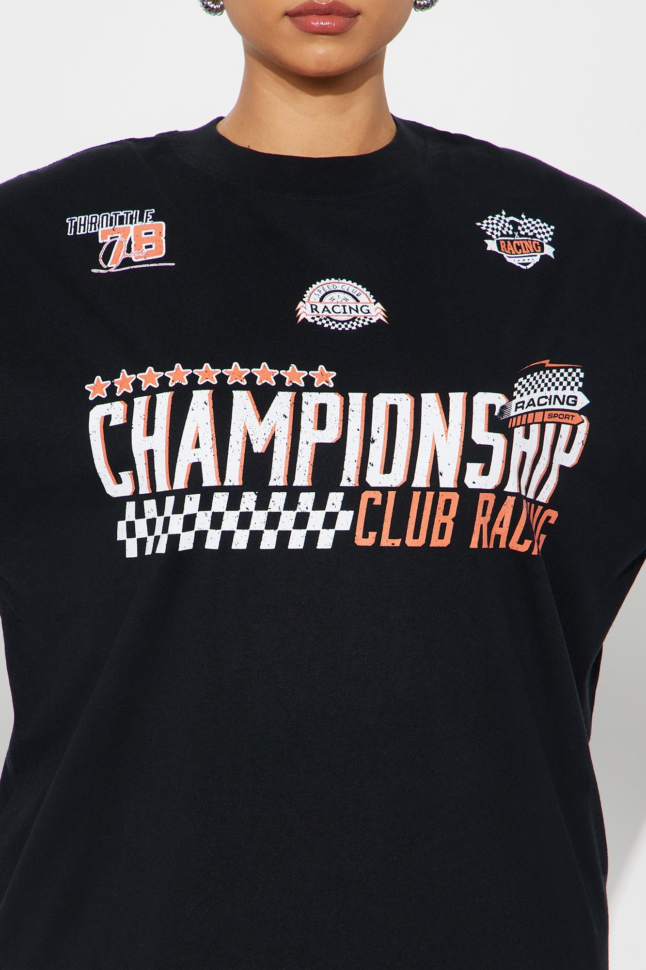 Championship Club Racing Love Sleeve Tee - Black