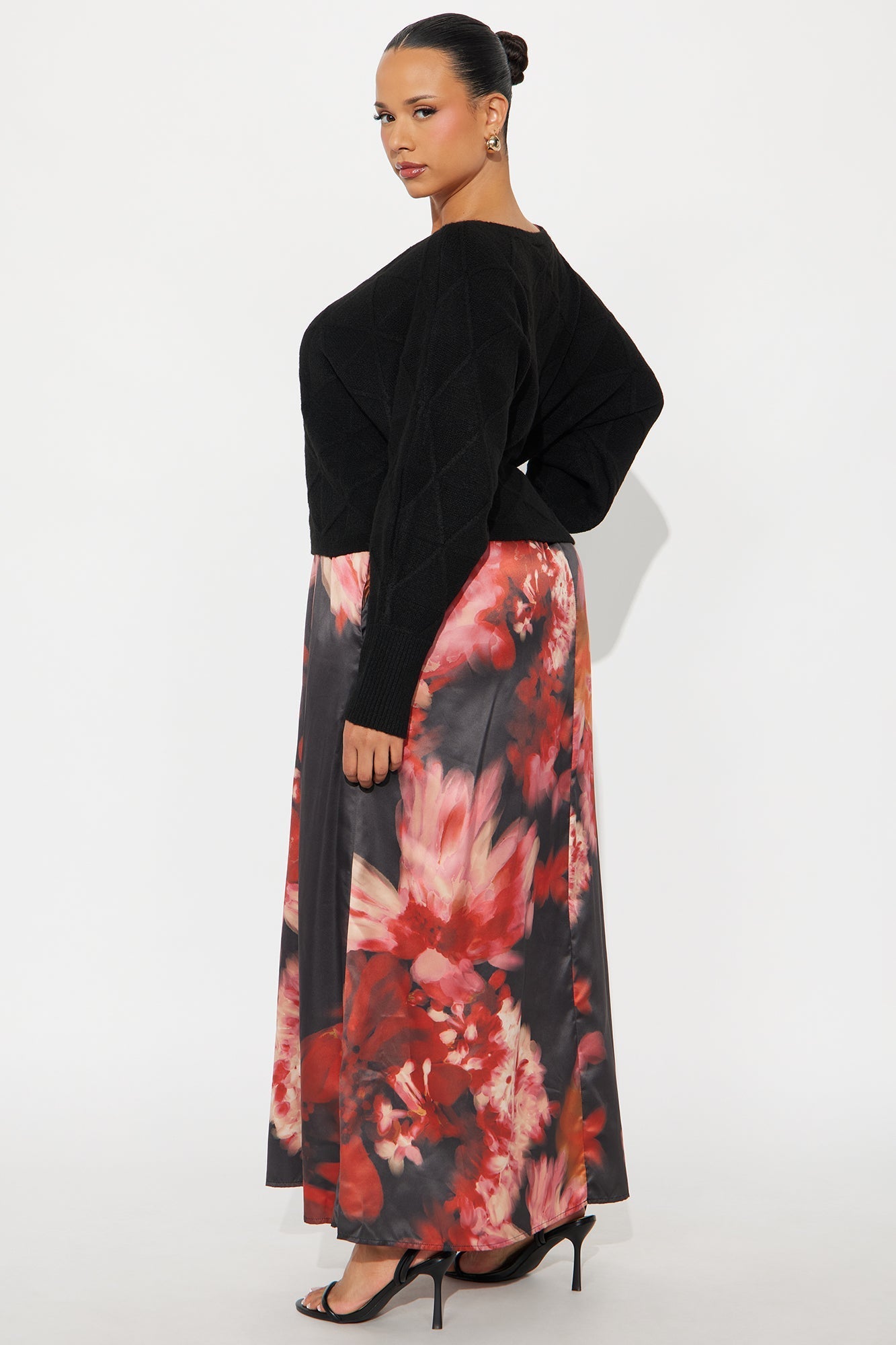 Etta Two Piece Maxi Dress Set - Black/combo