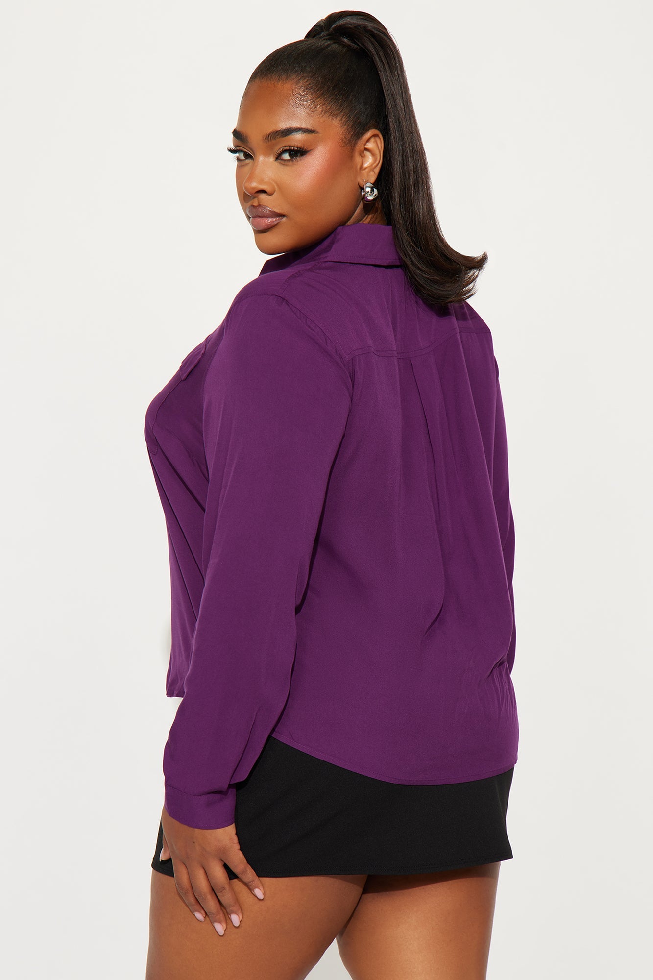 You Better Work Shirt II - Plum