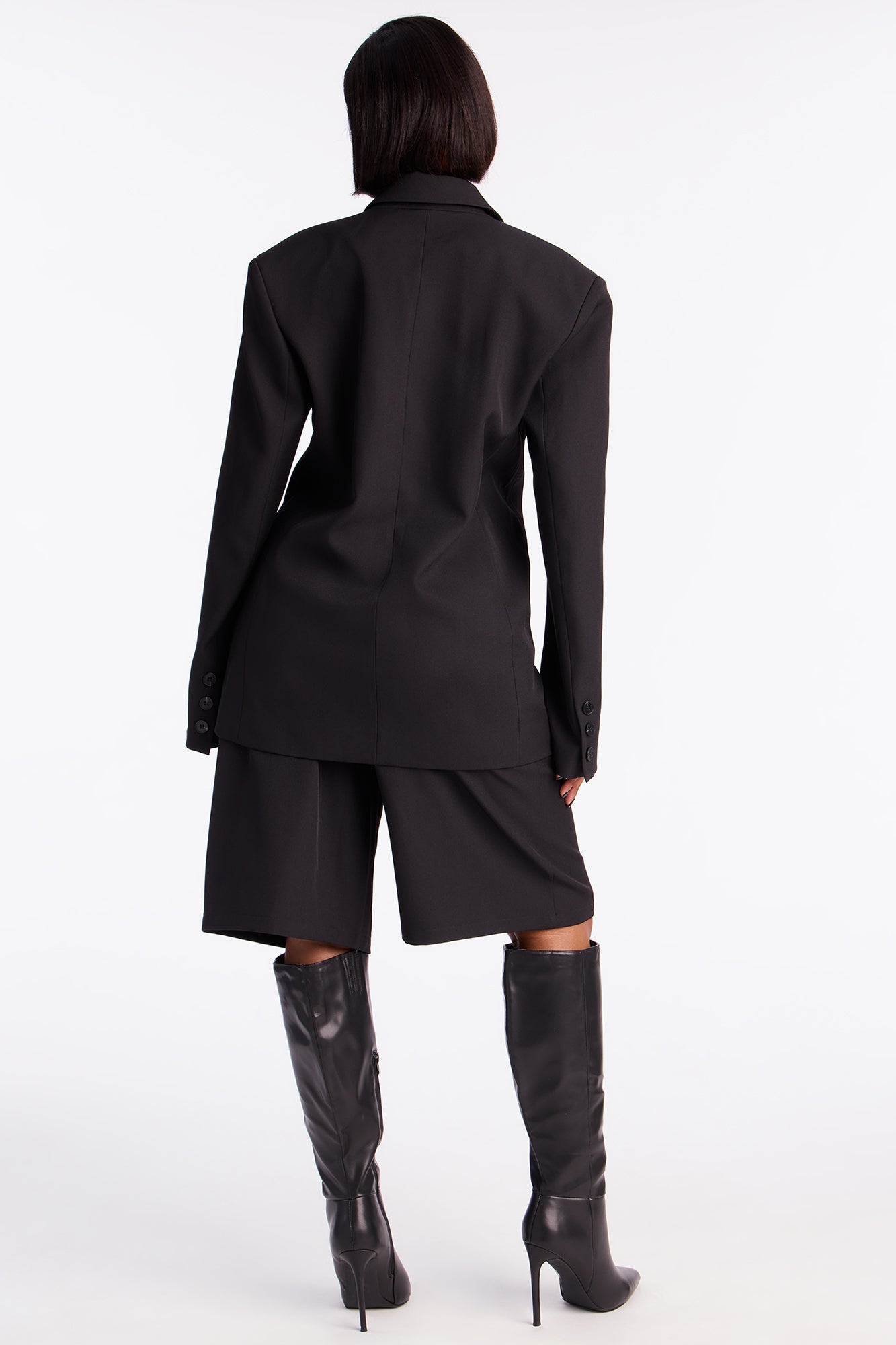 Natalea Blazer Short Set - Black