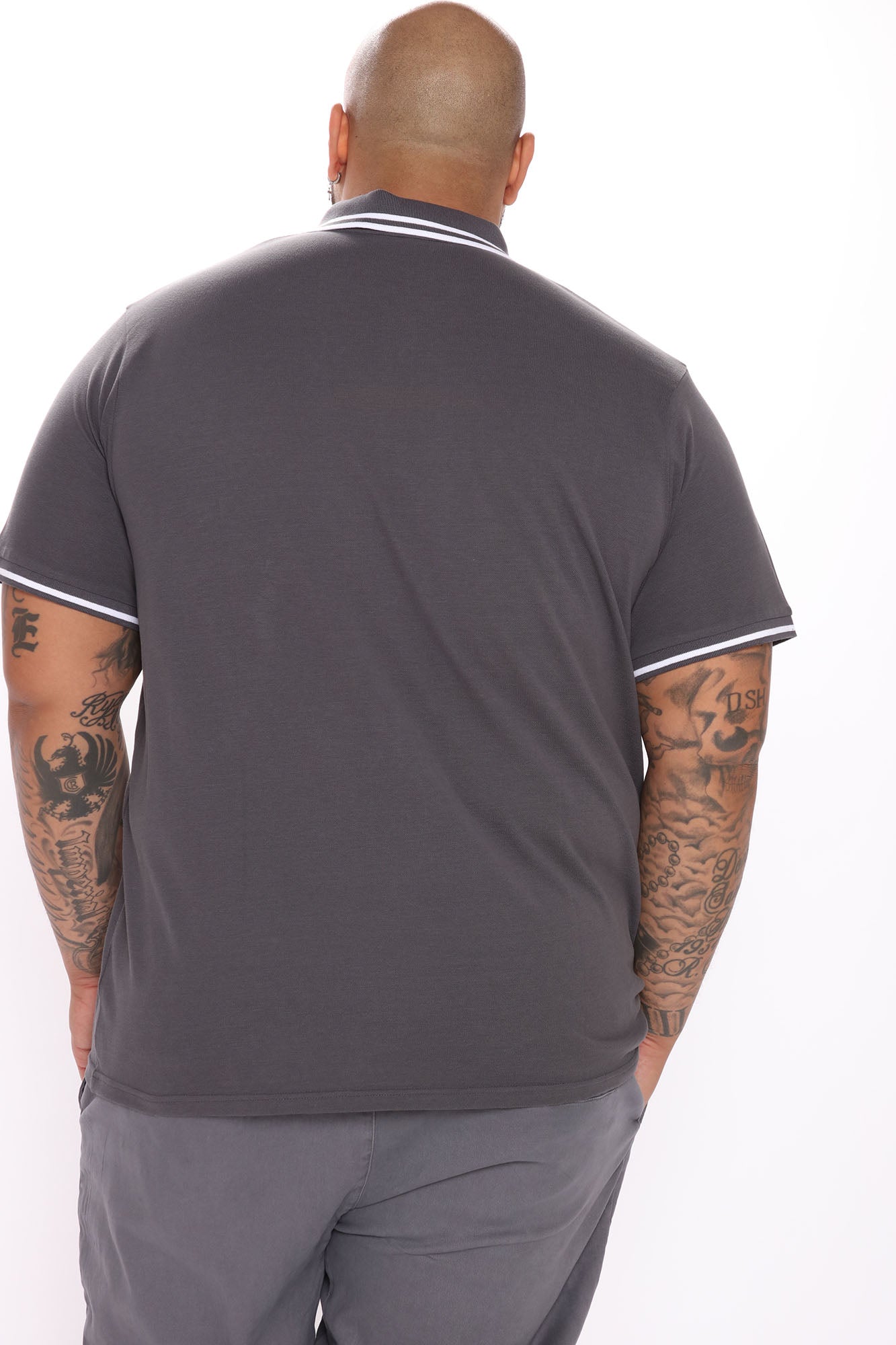 Wilson Short Sleeve Polo - Charcoal