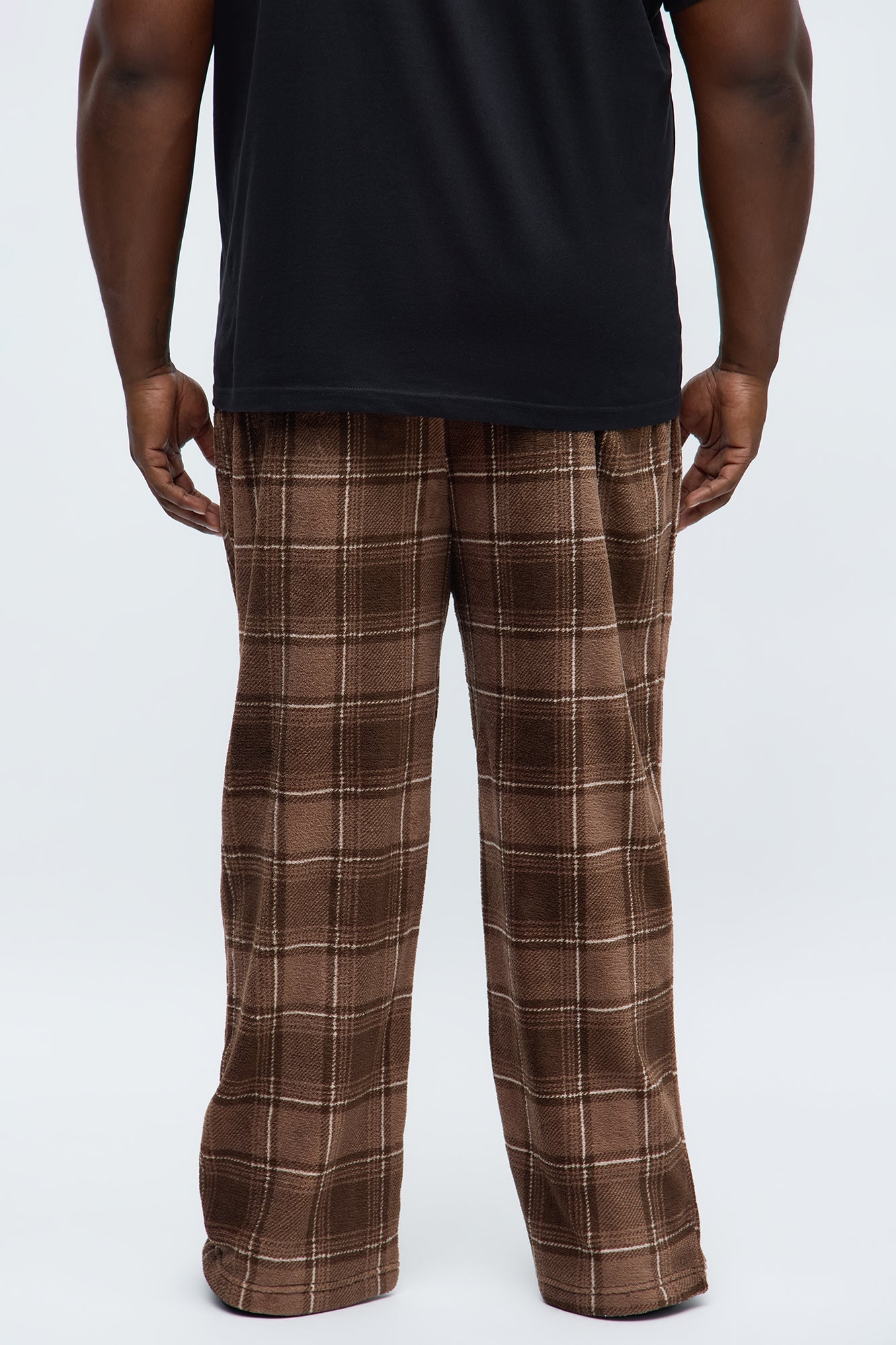 Morning Coffee Plush Lounge Pants - Chocolate