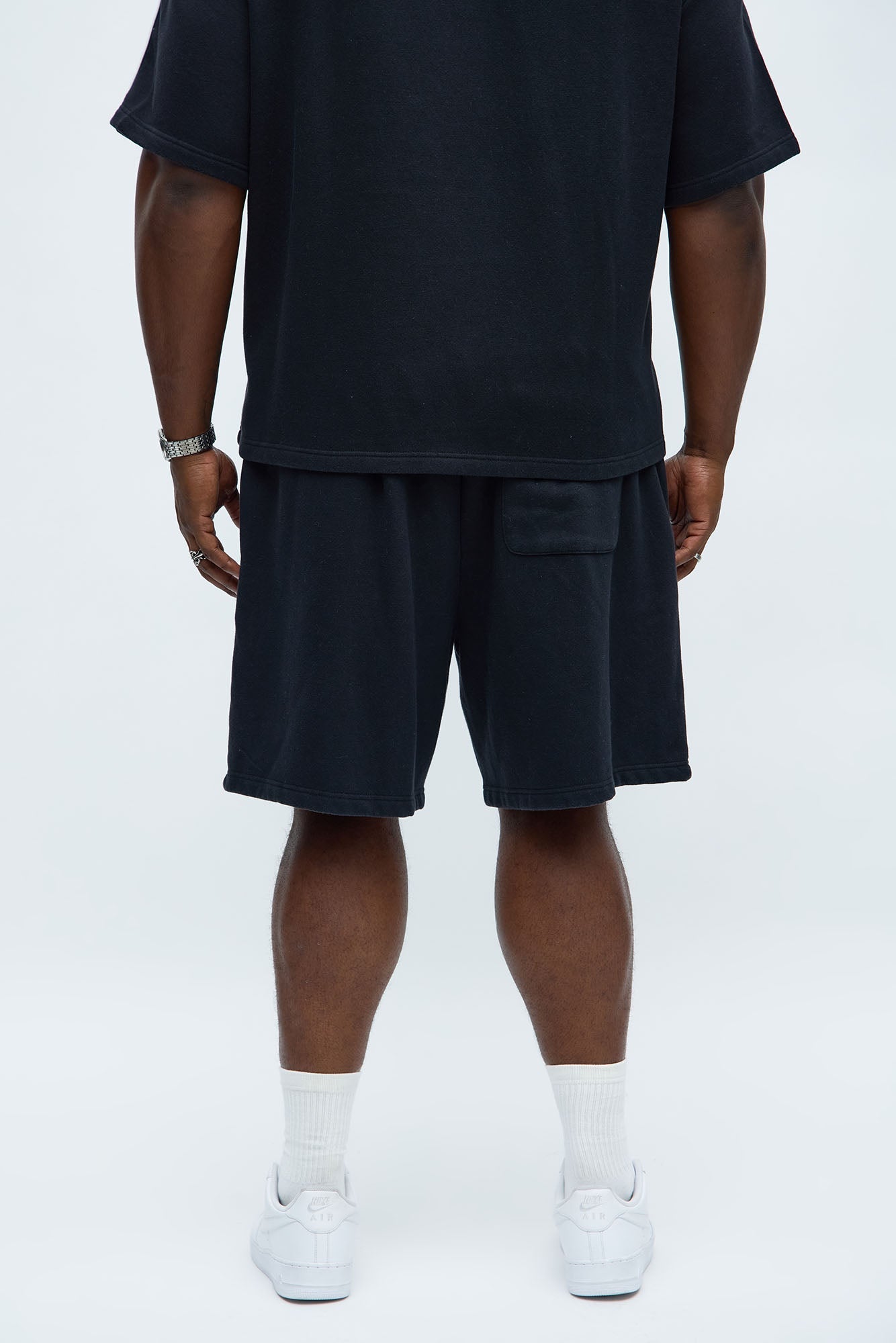 Tyson Relaxed Just Go With It Shorts - Black Wash