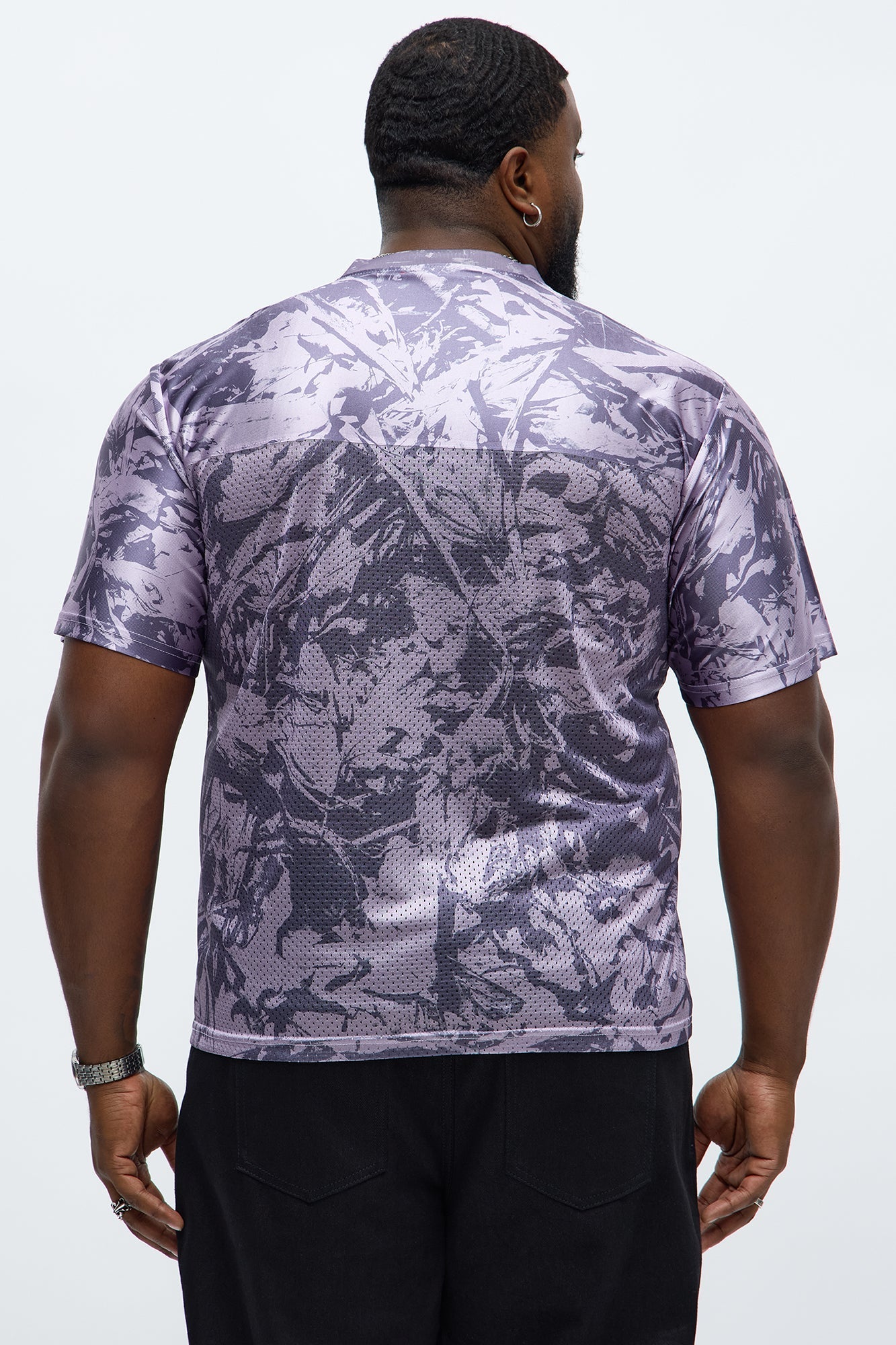 Parental Advisory Tree Camo Mesh Jersey - Grey