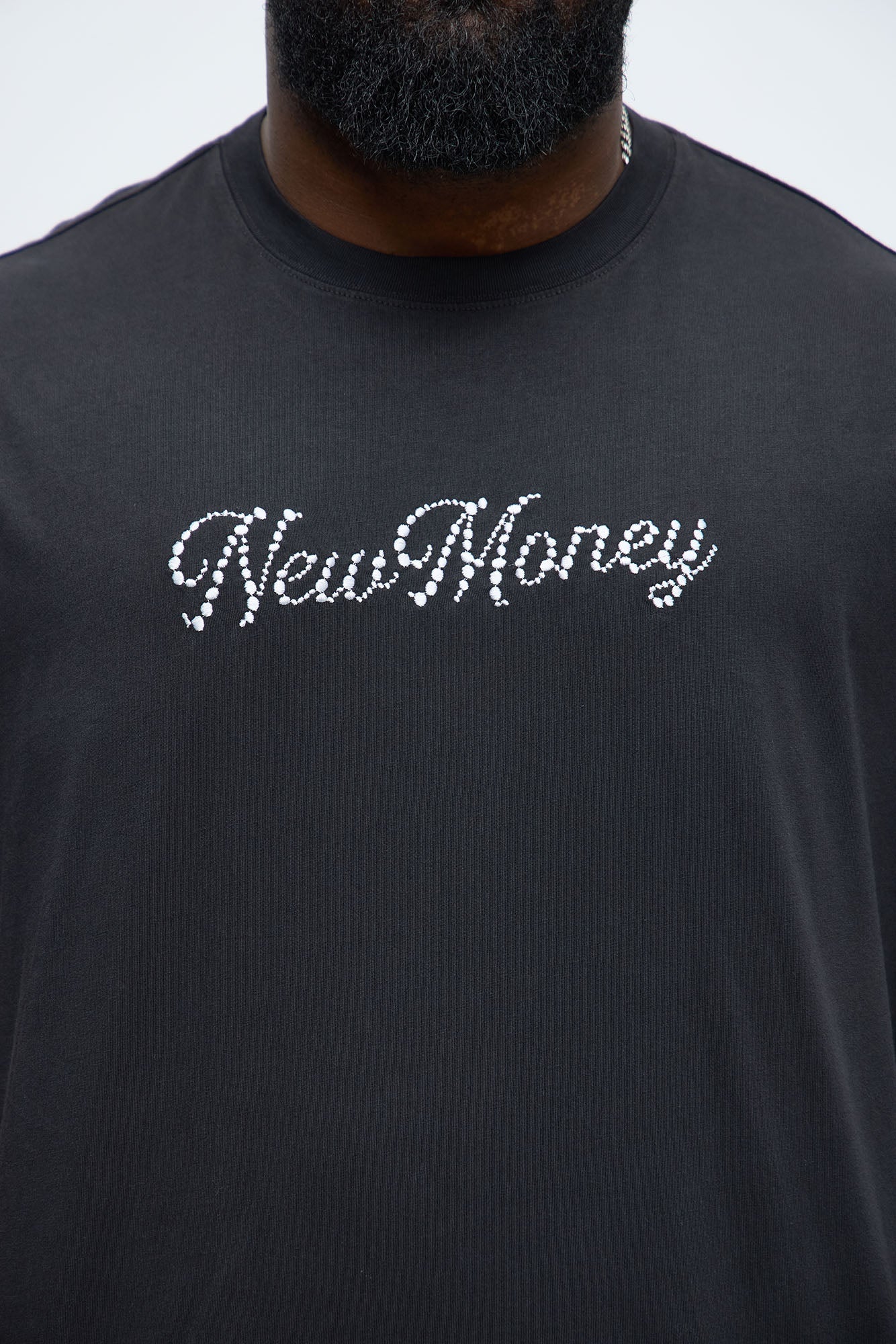 New Money Oversized Short Sleeve Tee - Black Wash