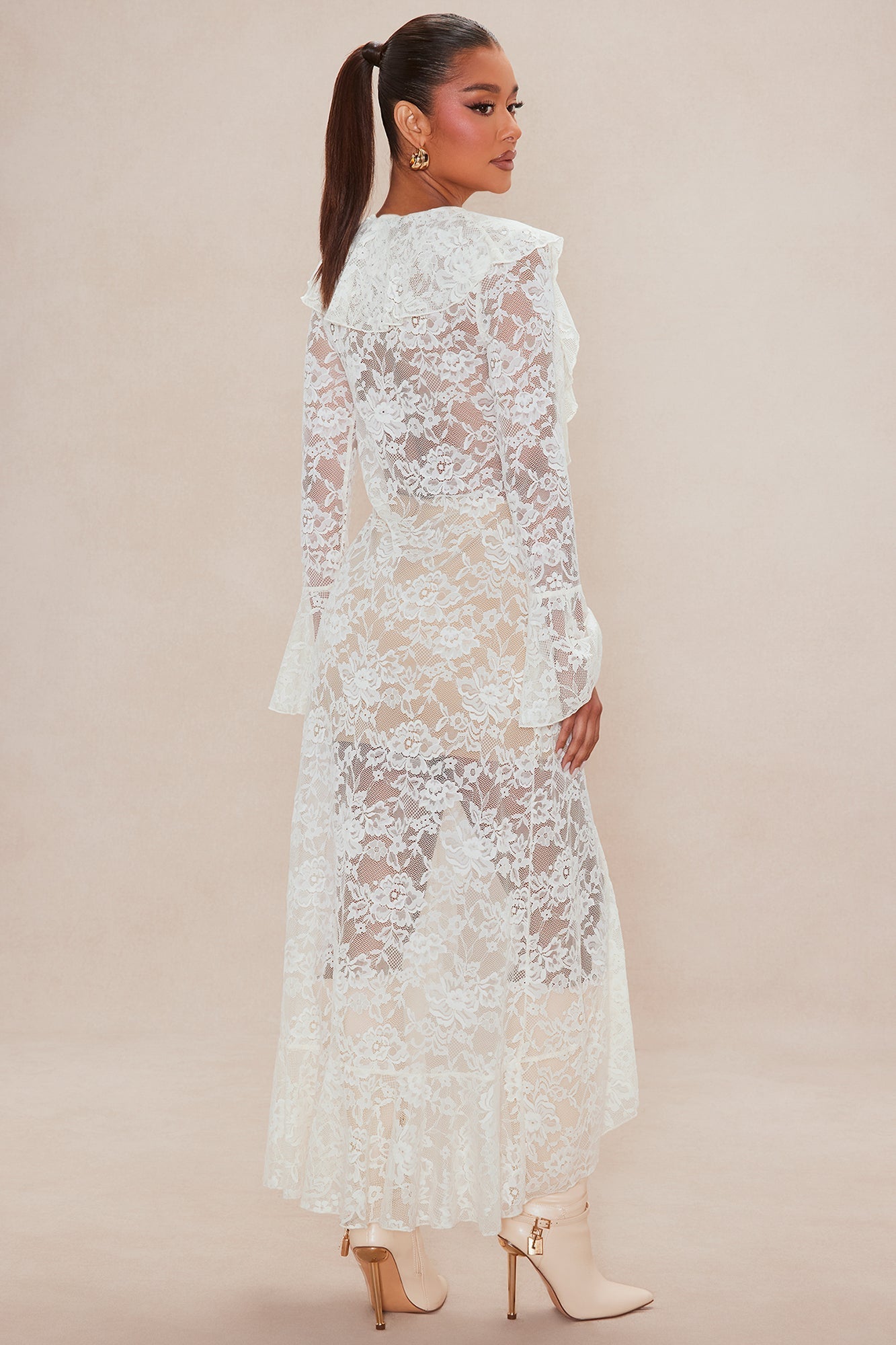 With The Wind Lace Cardigan - Ivory