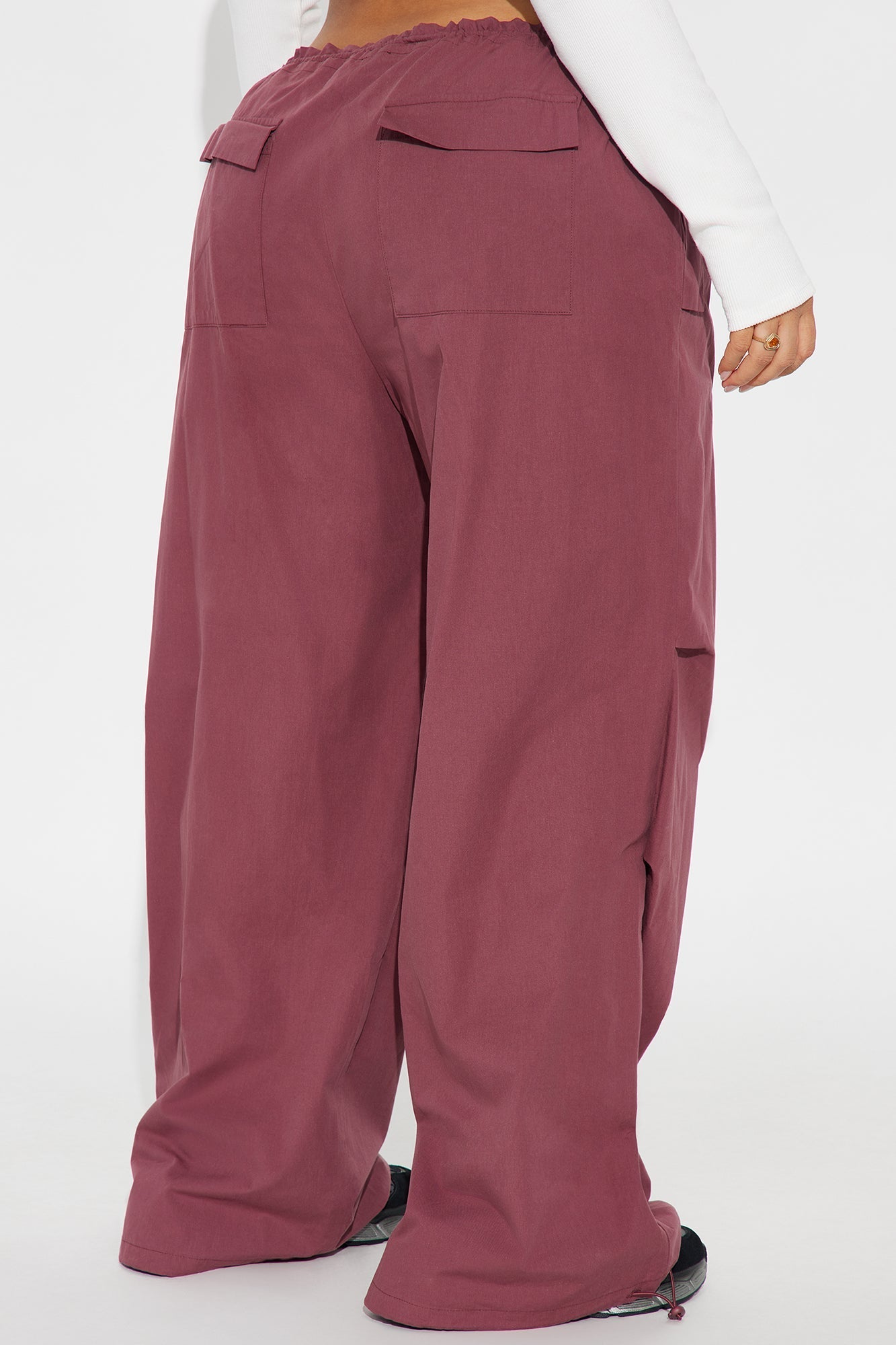 Street Smart Parachute Jogger - Wine