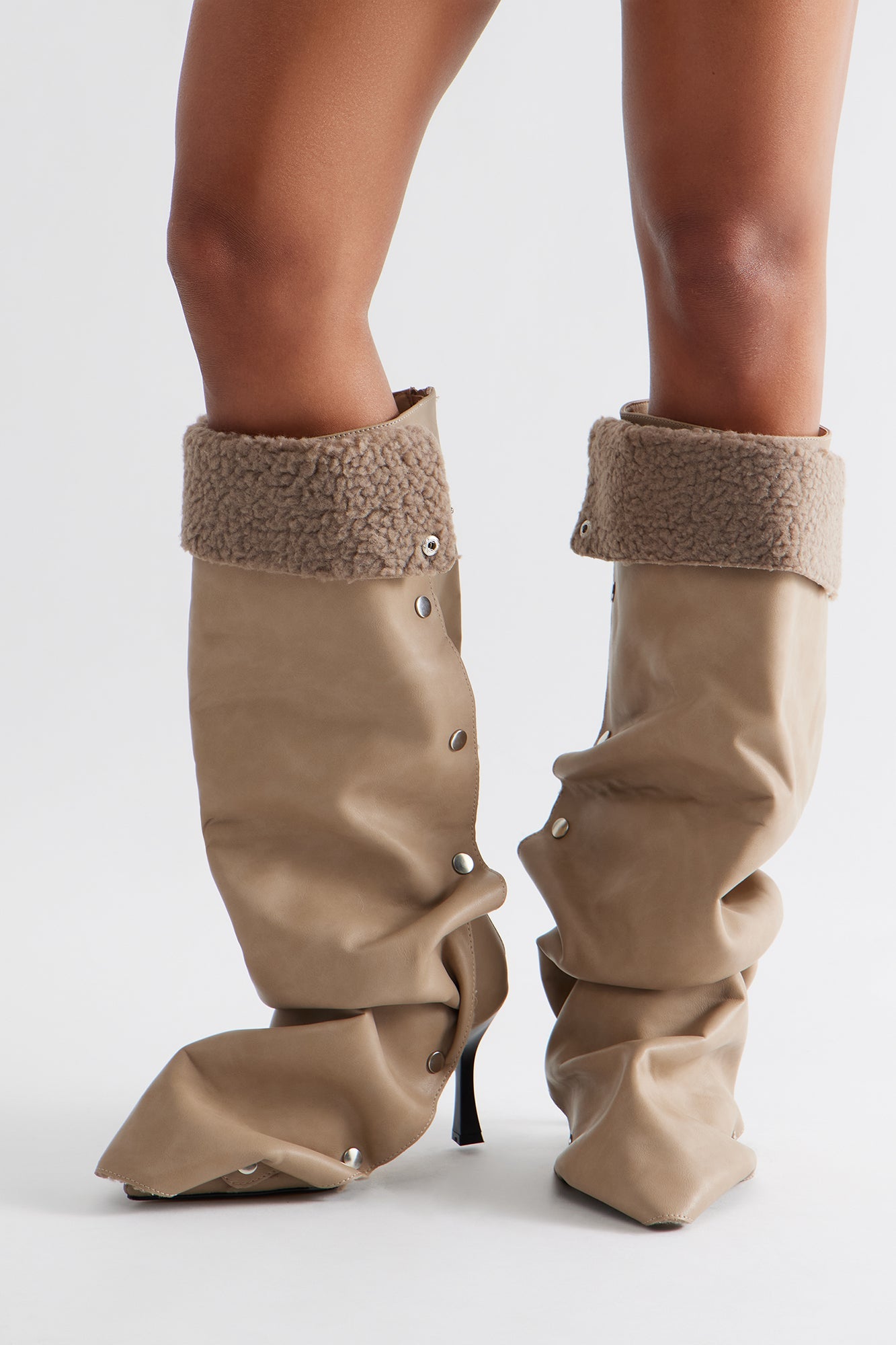 Slade Sherpa Overlay Boots - Grey