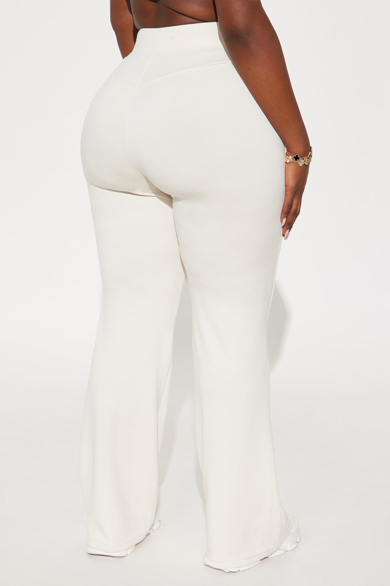 Sabrina Ultra Soft Flare Sweatpant - Cream