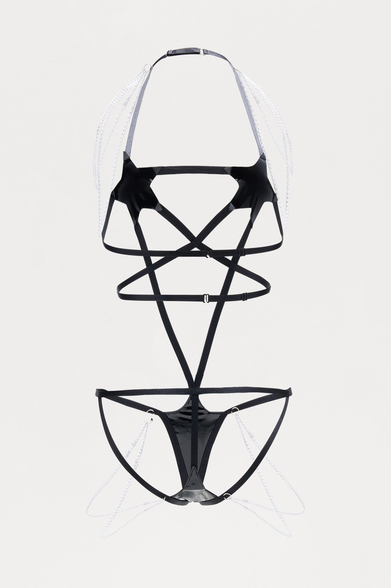 Superstar 2 Piece Set With Chains - Black