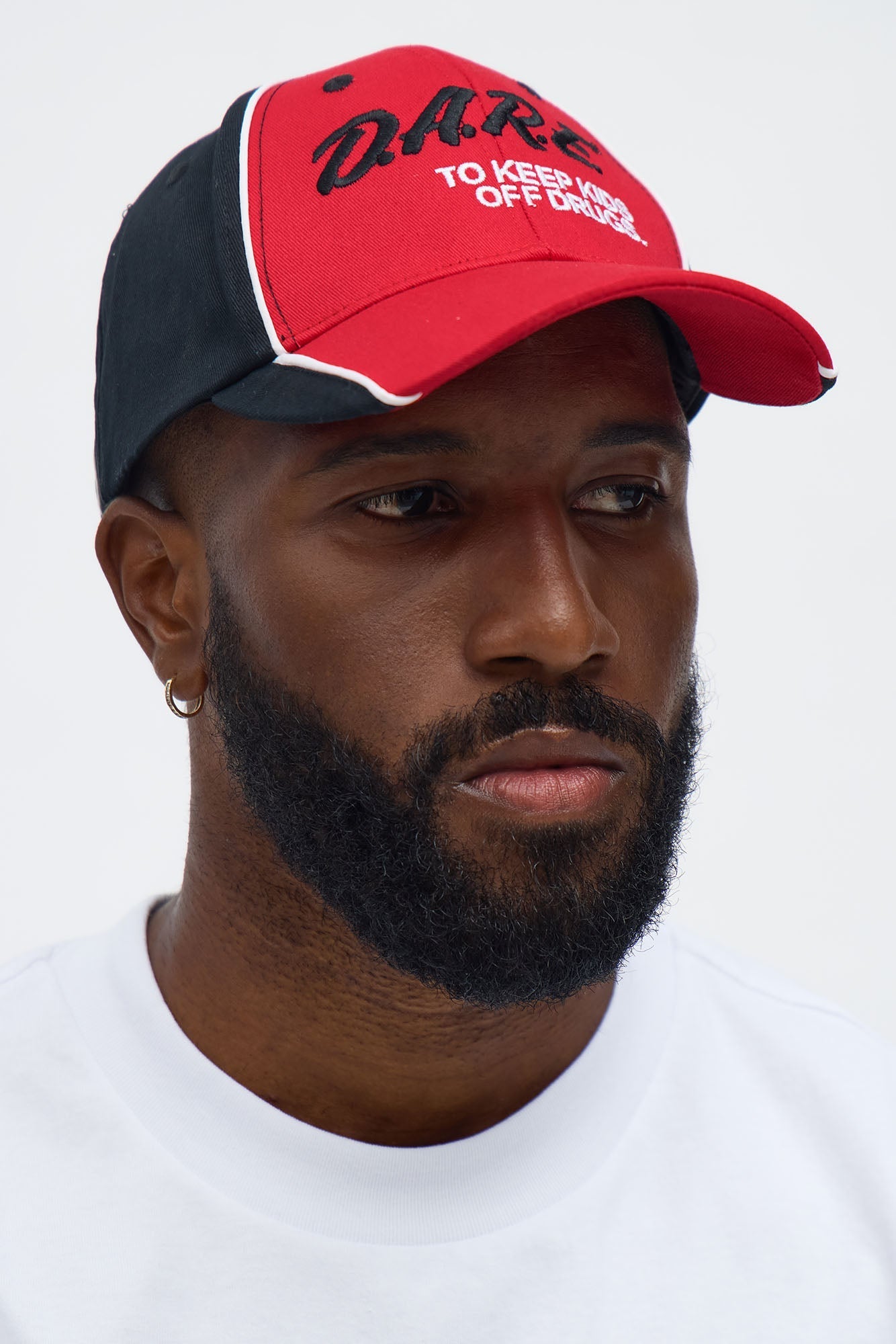 DARE Snapback Hat - Red/Black