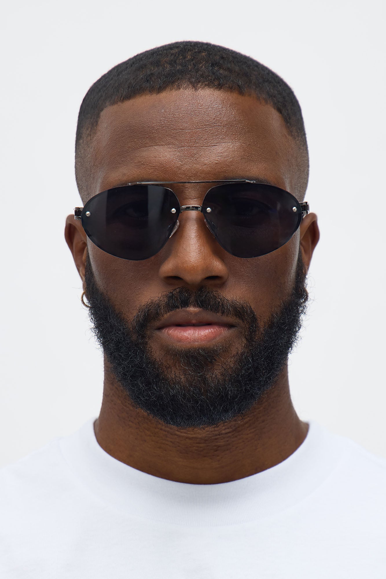 Tough Aviator Metal Frame Sunglasses - Gunmetal