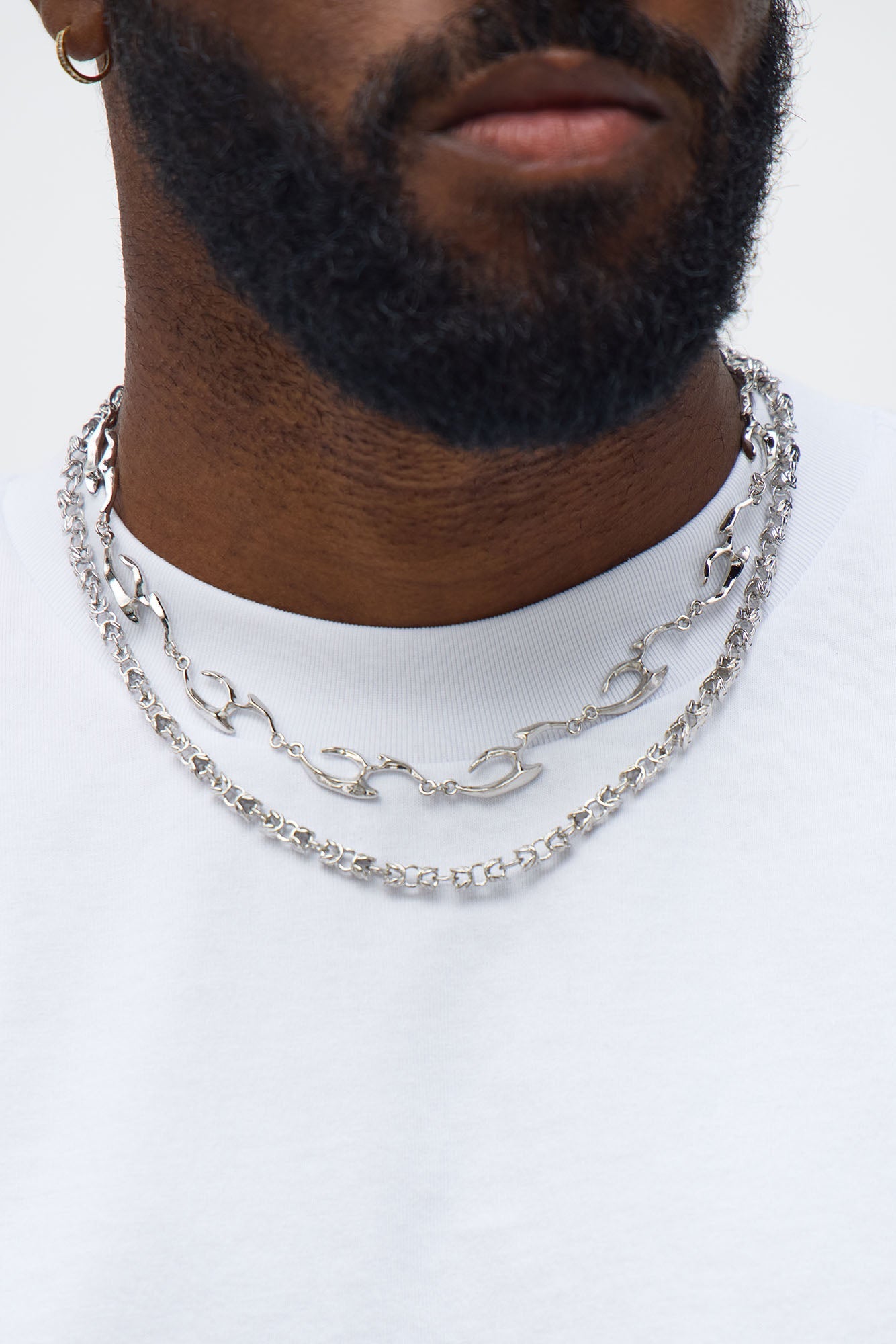 Untamed Necklace Set - Silver