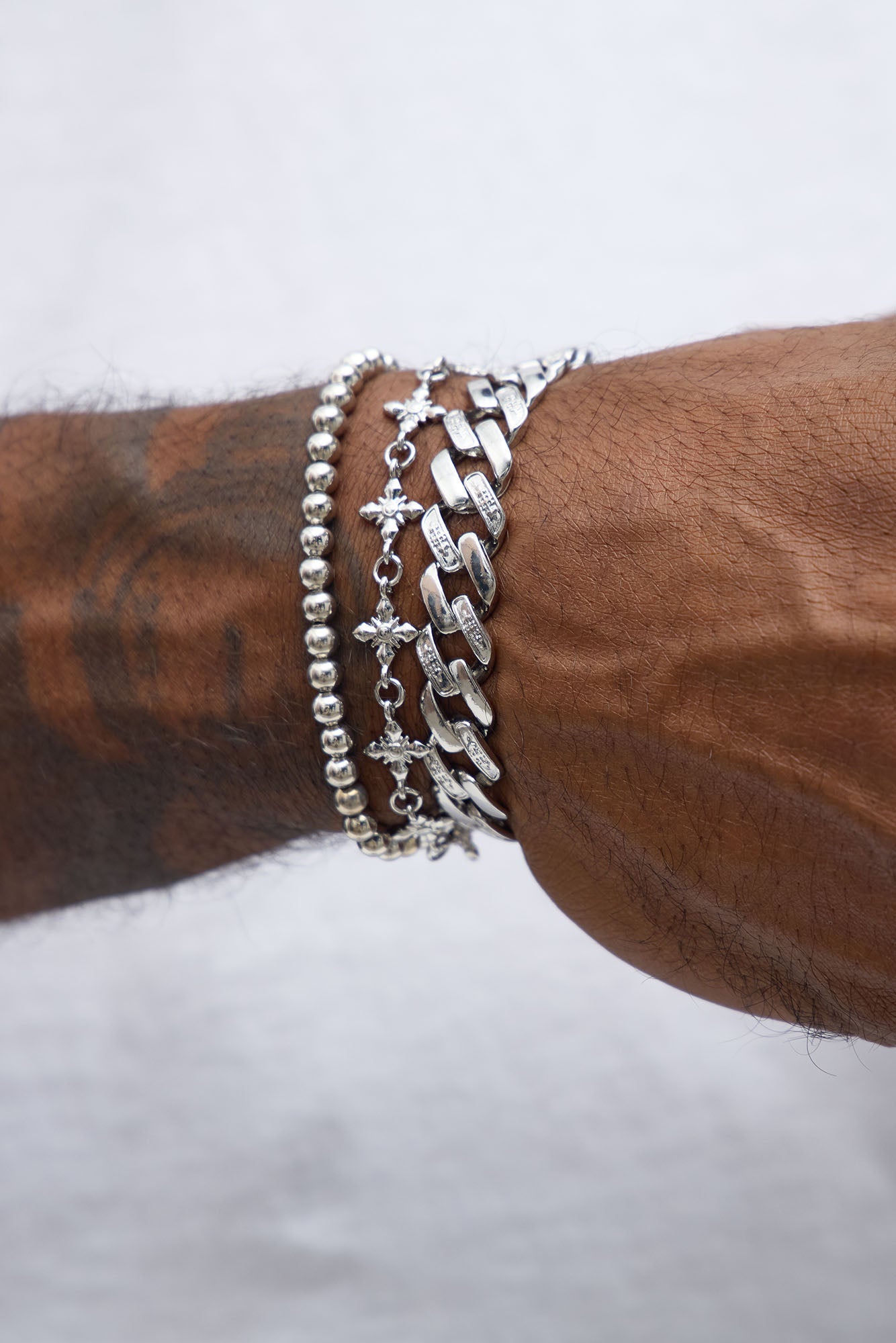 Right Vibe Mixed Bracelet Set - Silver