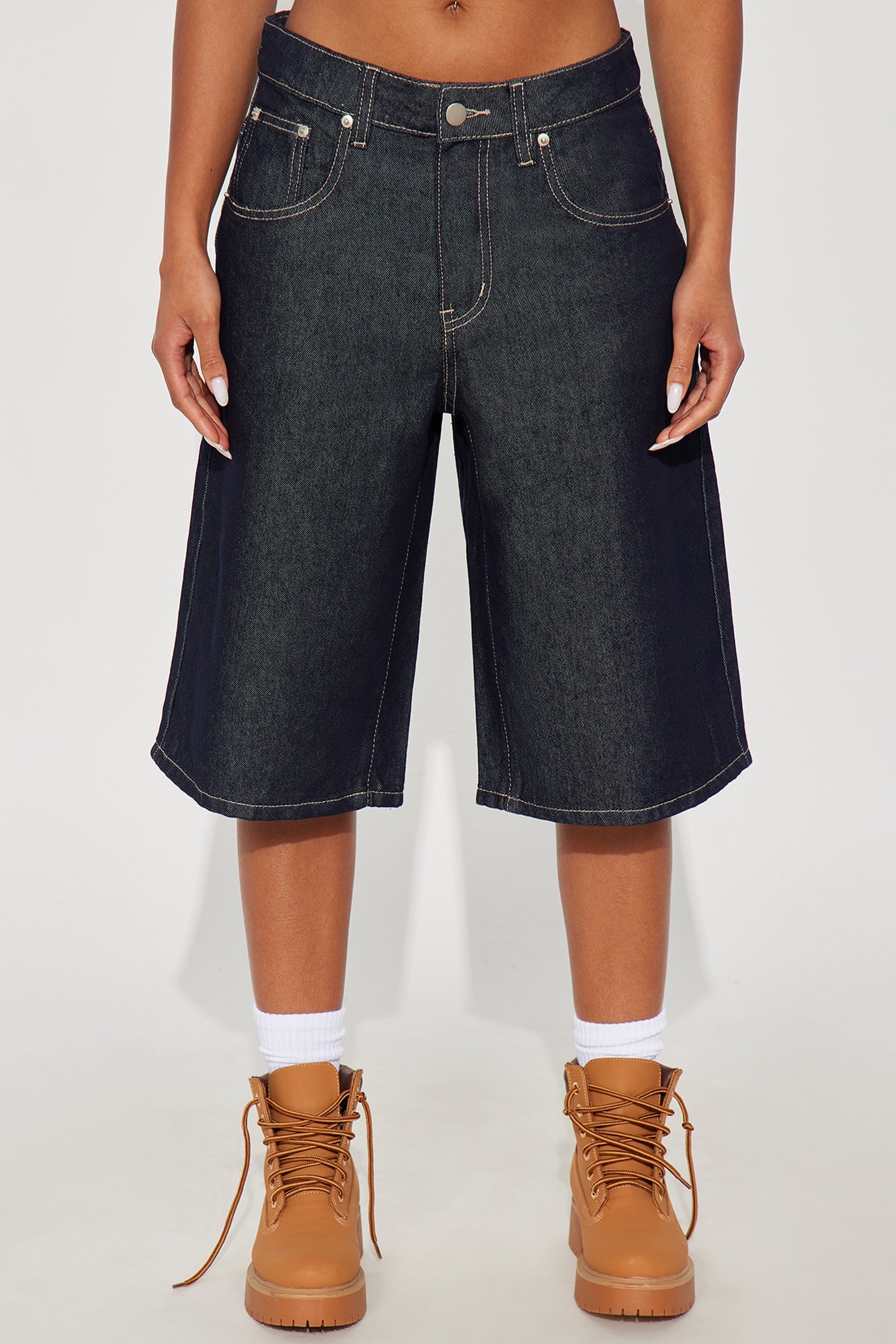 Blue Heaven Denim Jorts - Dark Denim