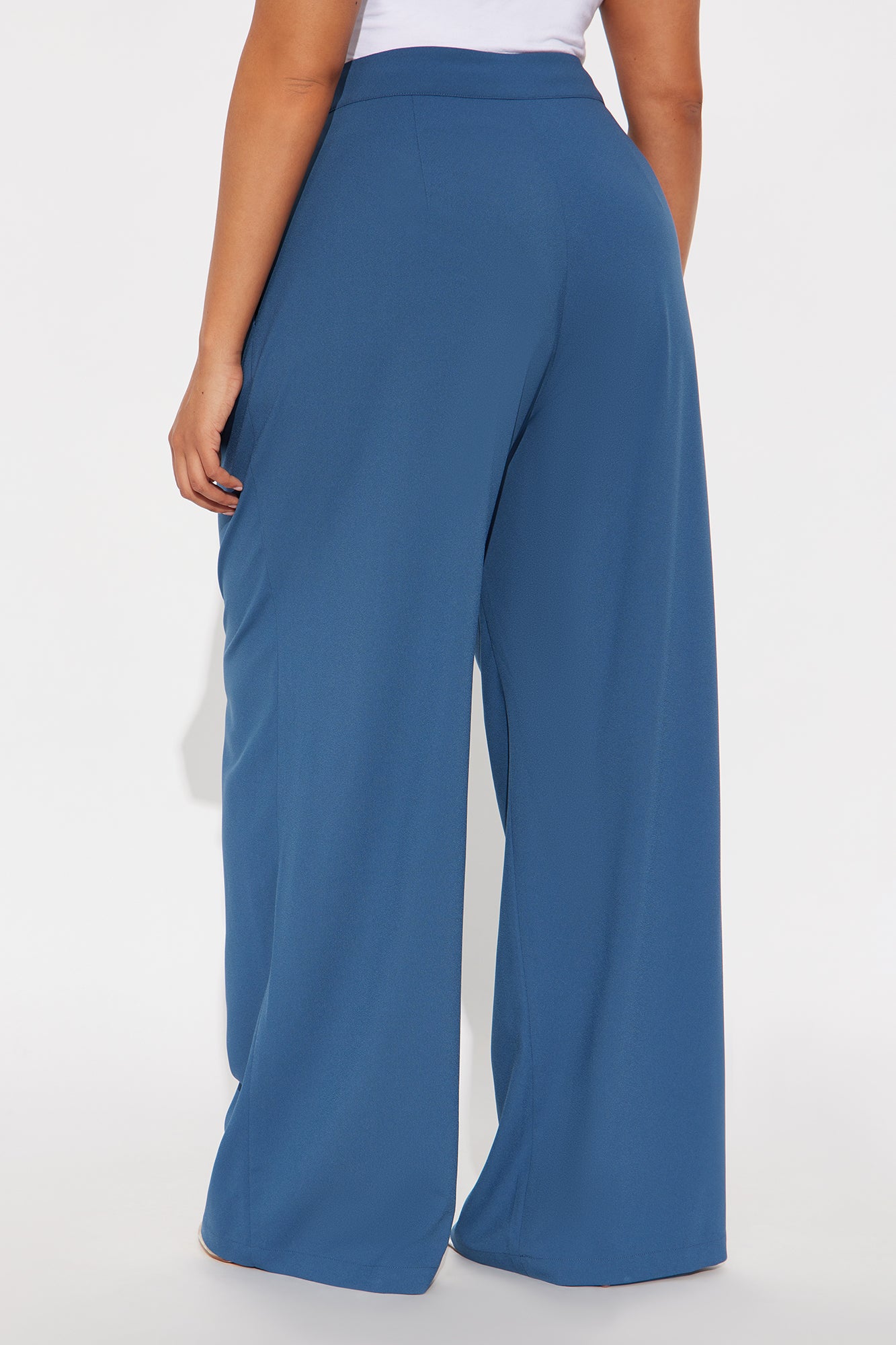 Power Hour Wide Leg Trouser Pant 32″ - Blue