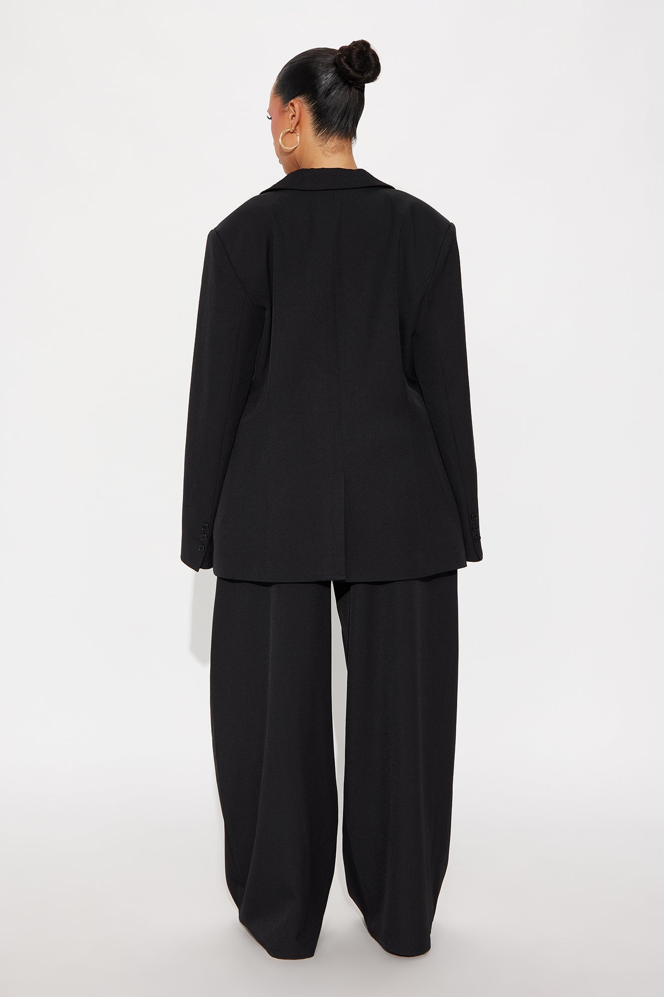 Boss Moves Belted Blazer Pant Set - Black