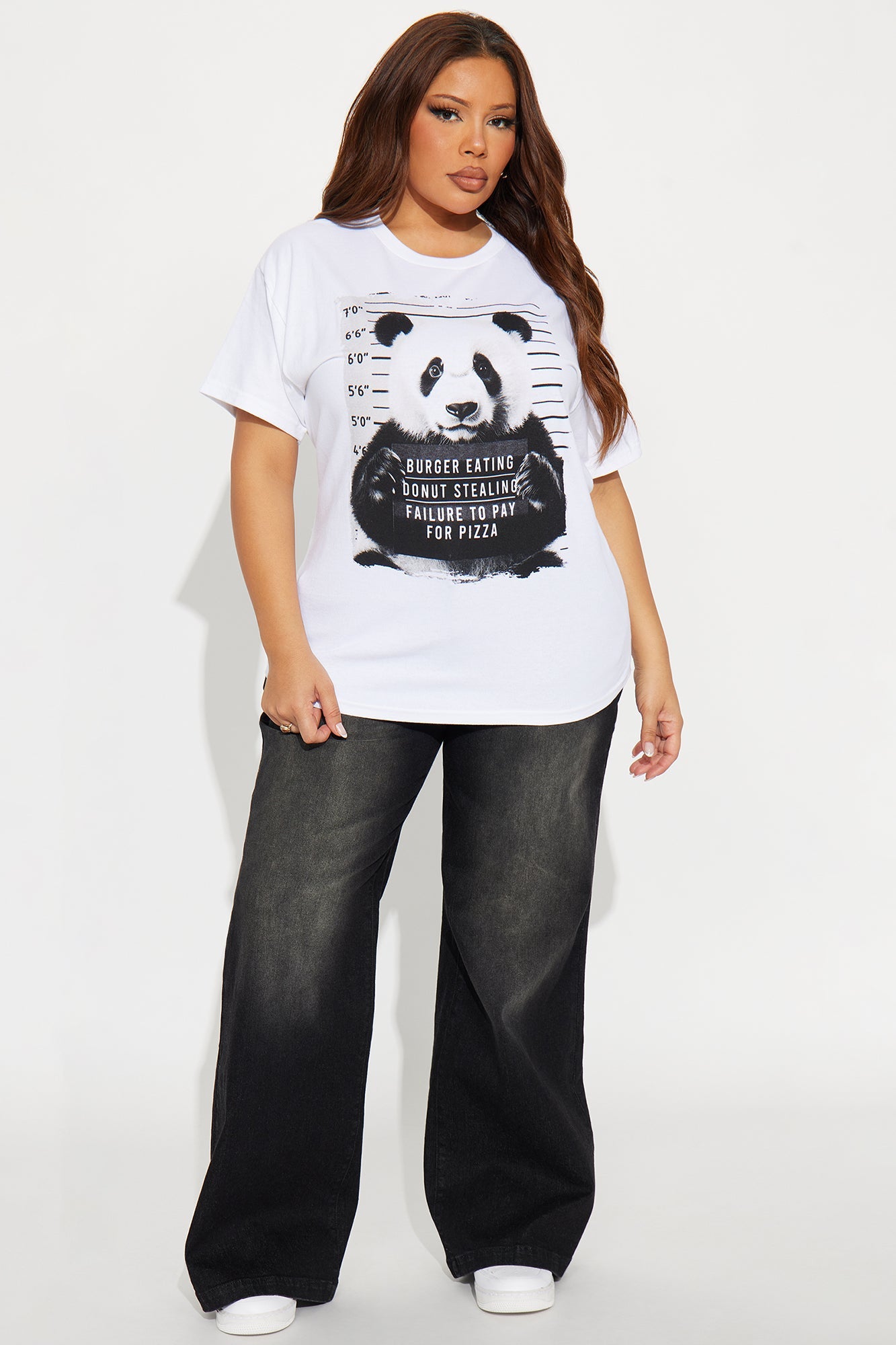 Panda Mug Shot Tee - White