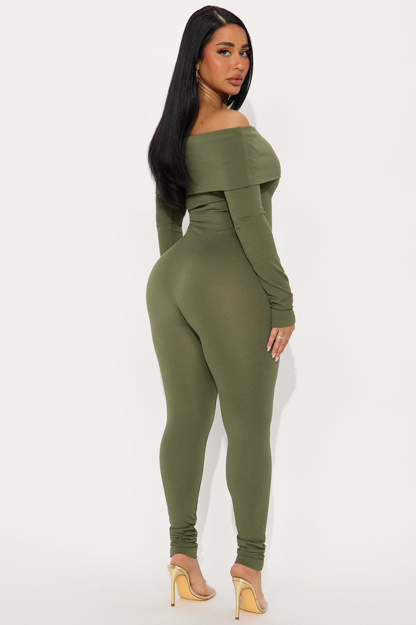 All About Me Seamless Jumpsuit - Olive