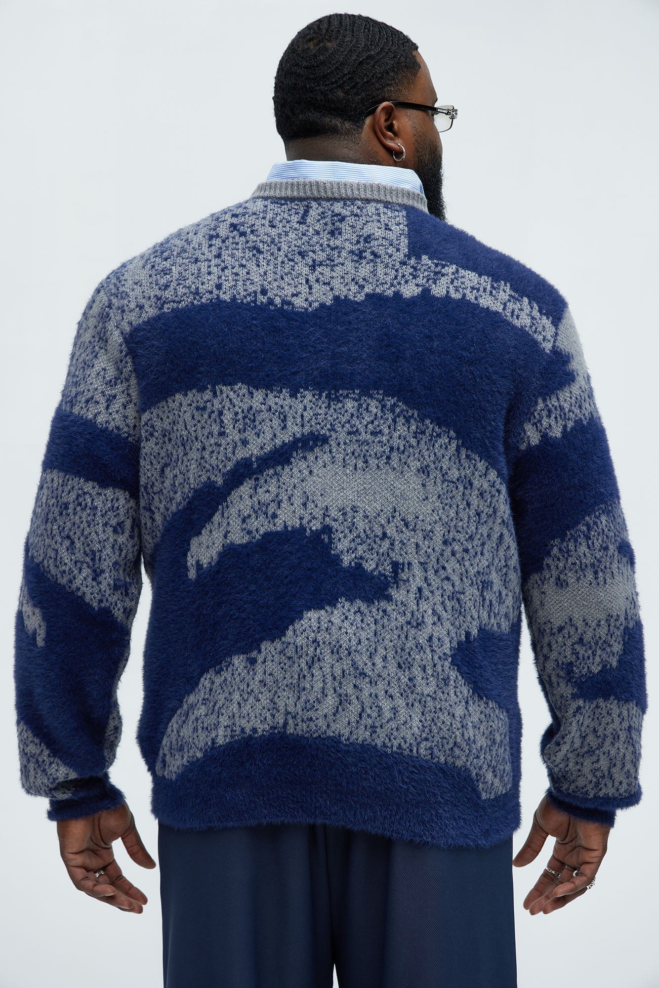 Places To Be Crewneck Sweater - Navy/combo