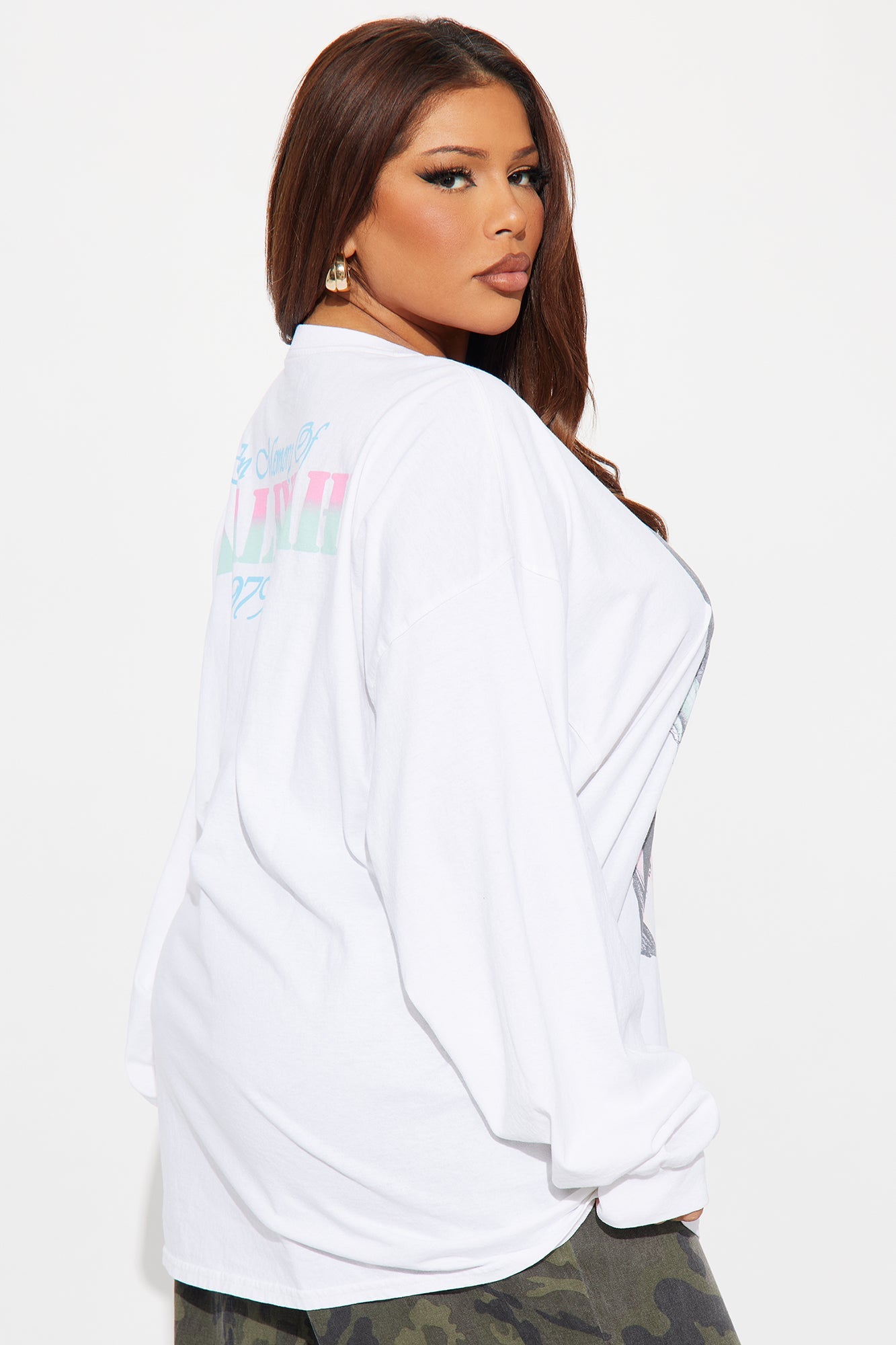 Remembering Aaliyah Oversize Washed Tee - Off White