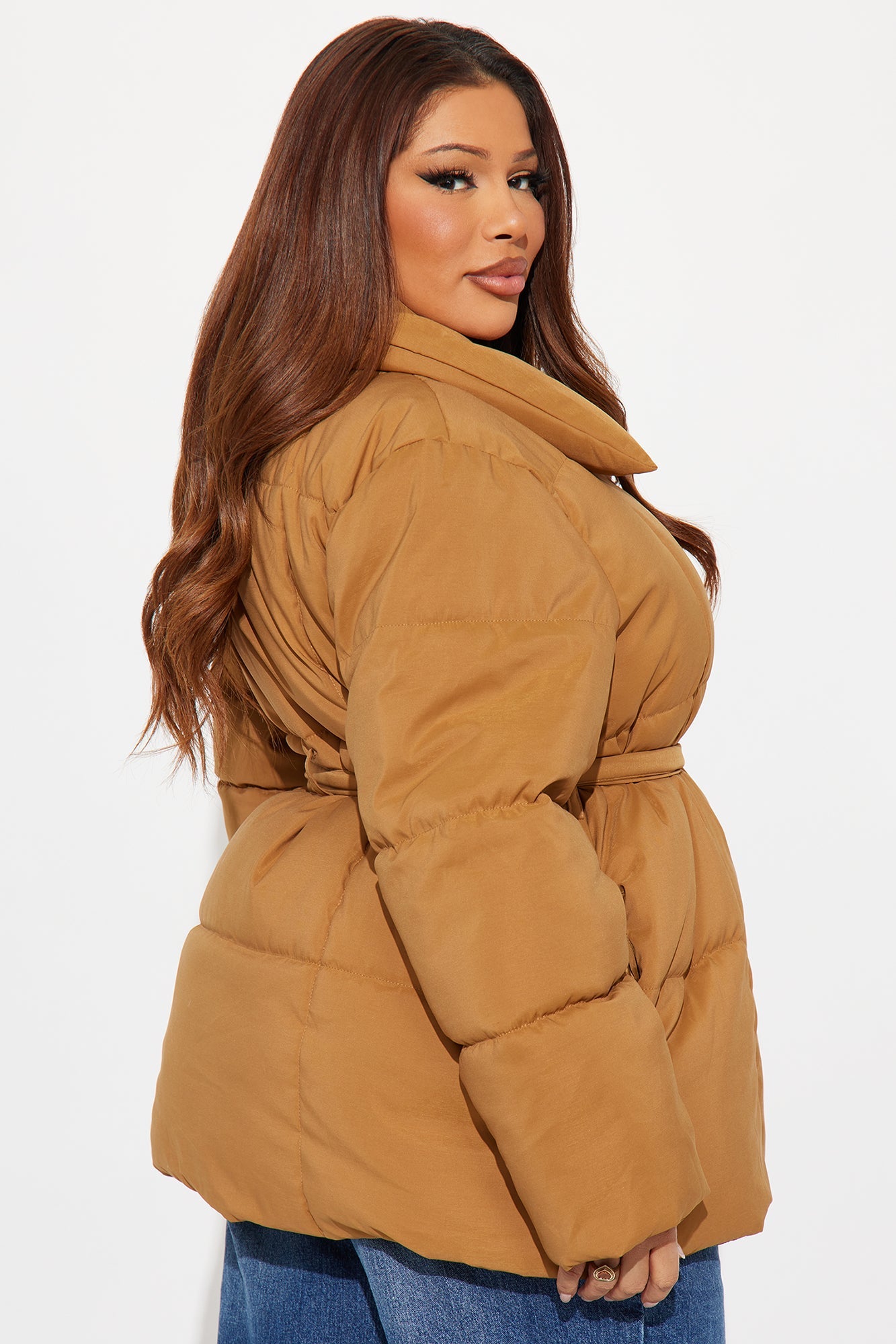 Mellow Mood Puffer Jacket - Camel
