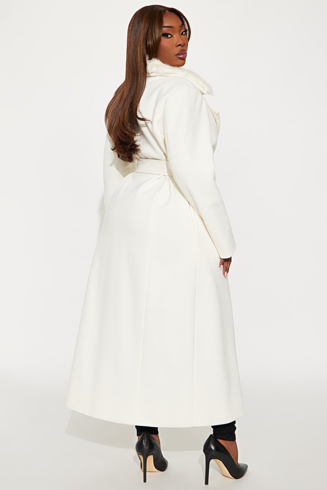 I'm A Goddess Trench Coat - Ivory