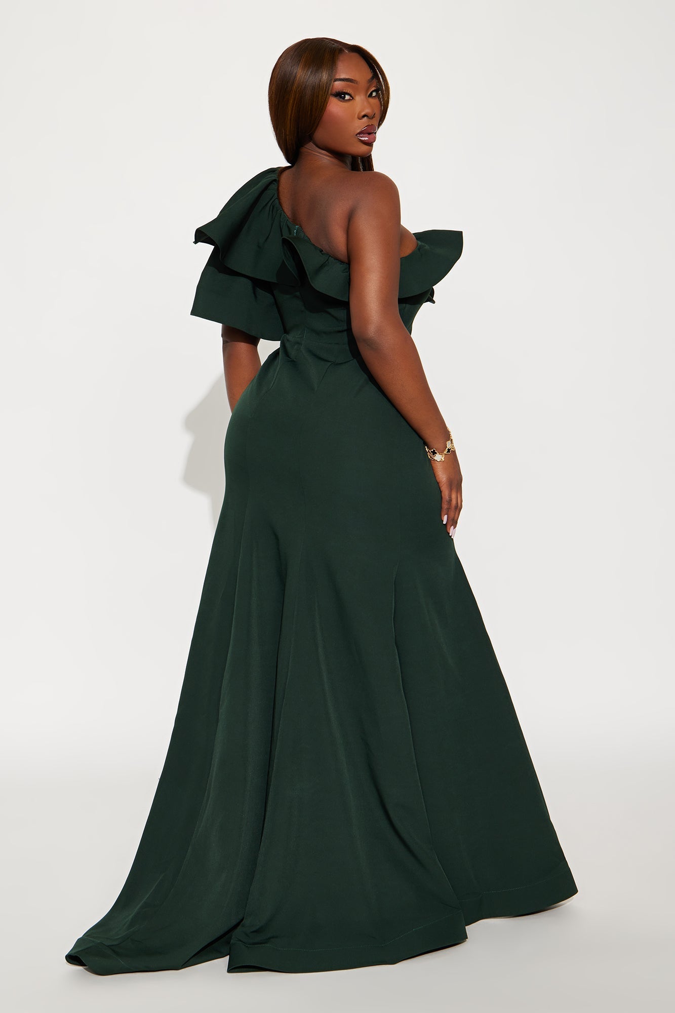 Guiselle Mermaid Maxi Gown - Hunter