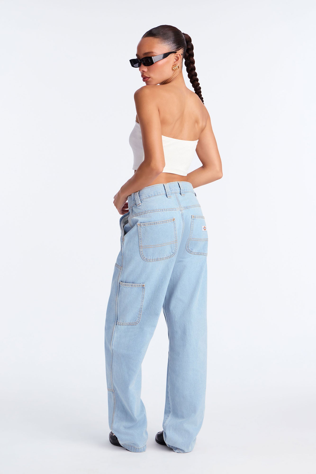 Dickies Madison Utility Straight Leg Jeans - Light Wash