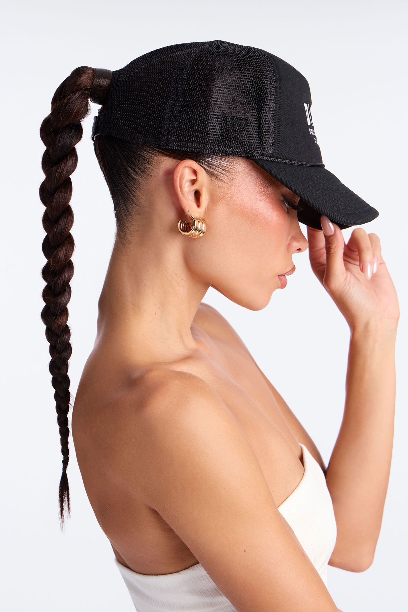 Dickies Mid Profile Twill Trucker - Black