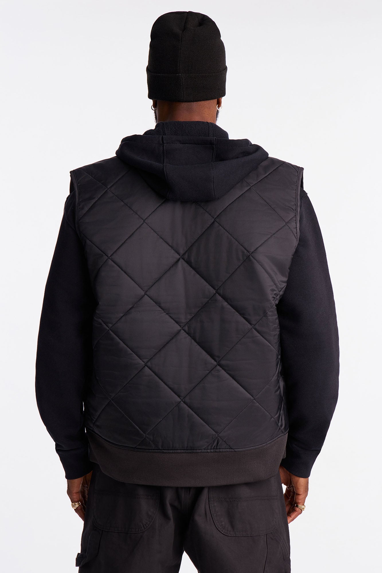 Dickies Quilted Nylon Vest - Black