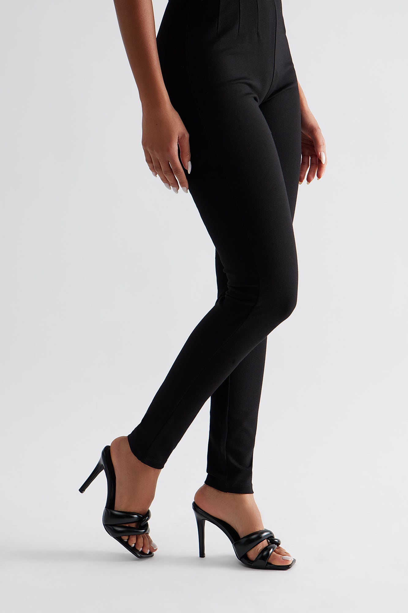 Jordan Knot Stiletto Heels - Black