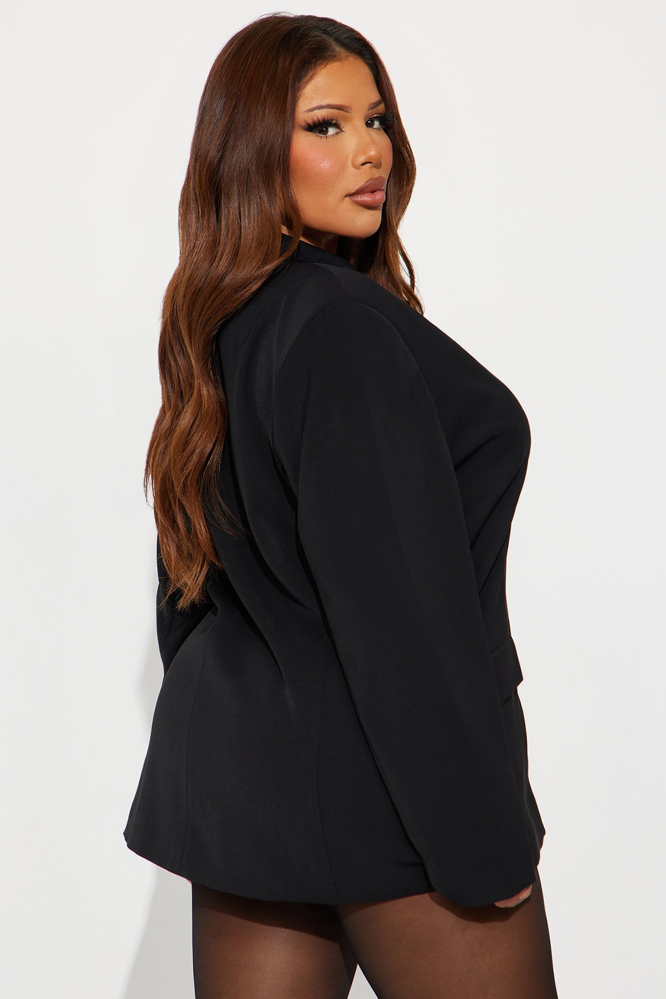Run For Office Crepe Blazer - Black