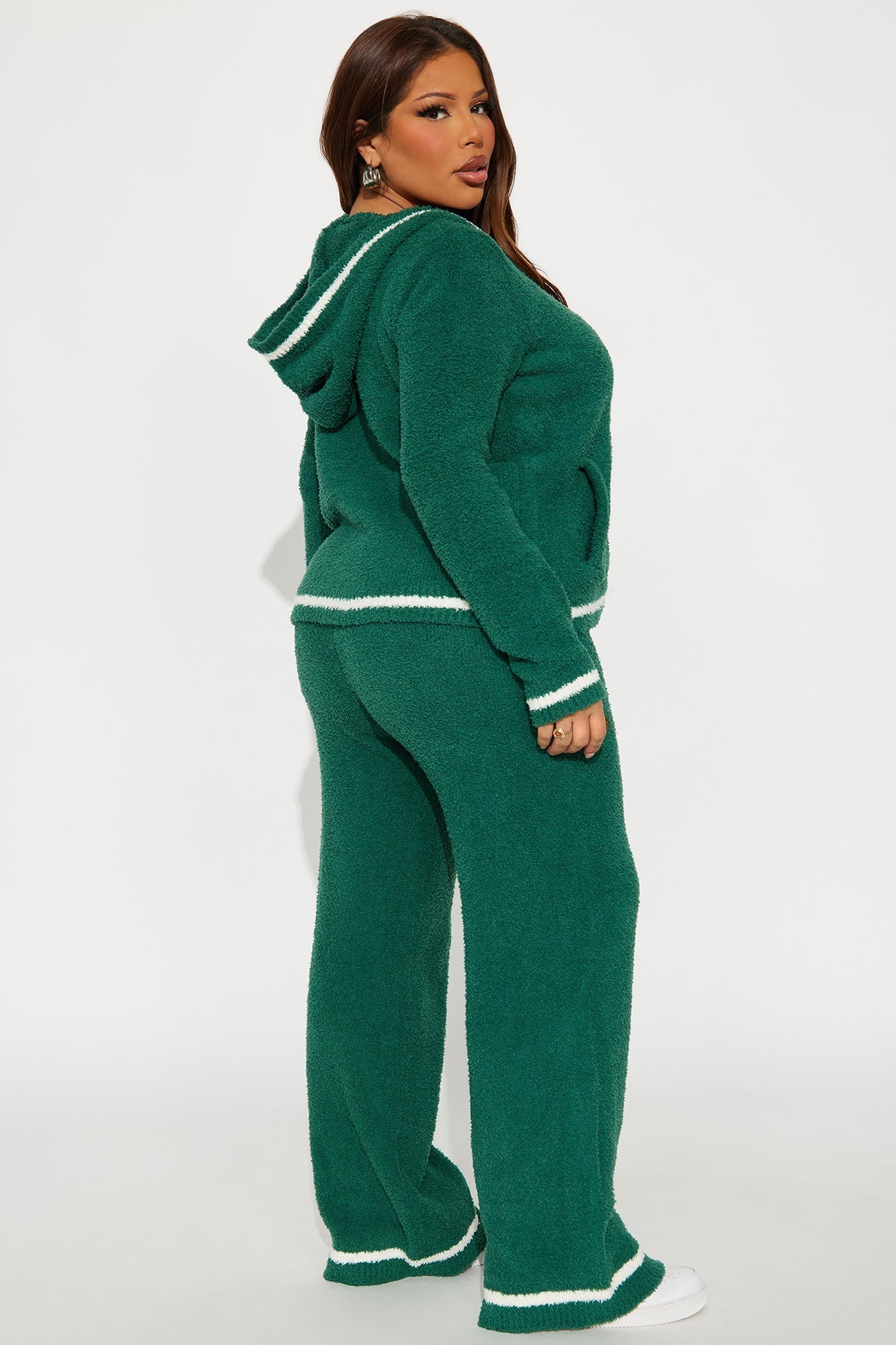 Malia Cozy Knit Pant Set - Hunter