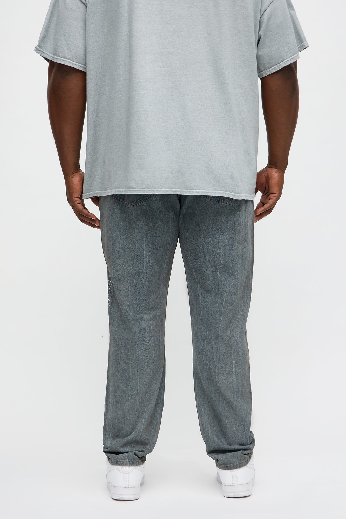 Slim Shining Star Rhinestoned Jean - Vintage Blue Wash