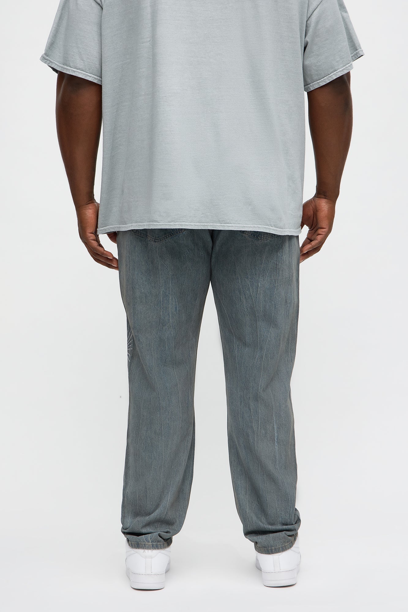 Slim Shining Star Rhinestoned Jean - Vintage Blue Wash