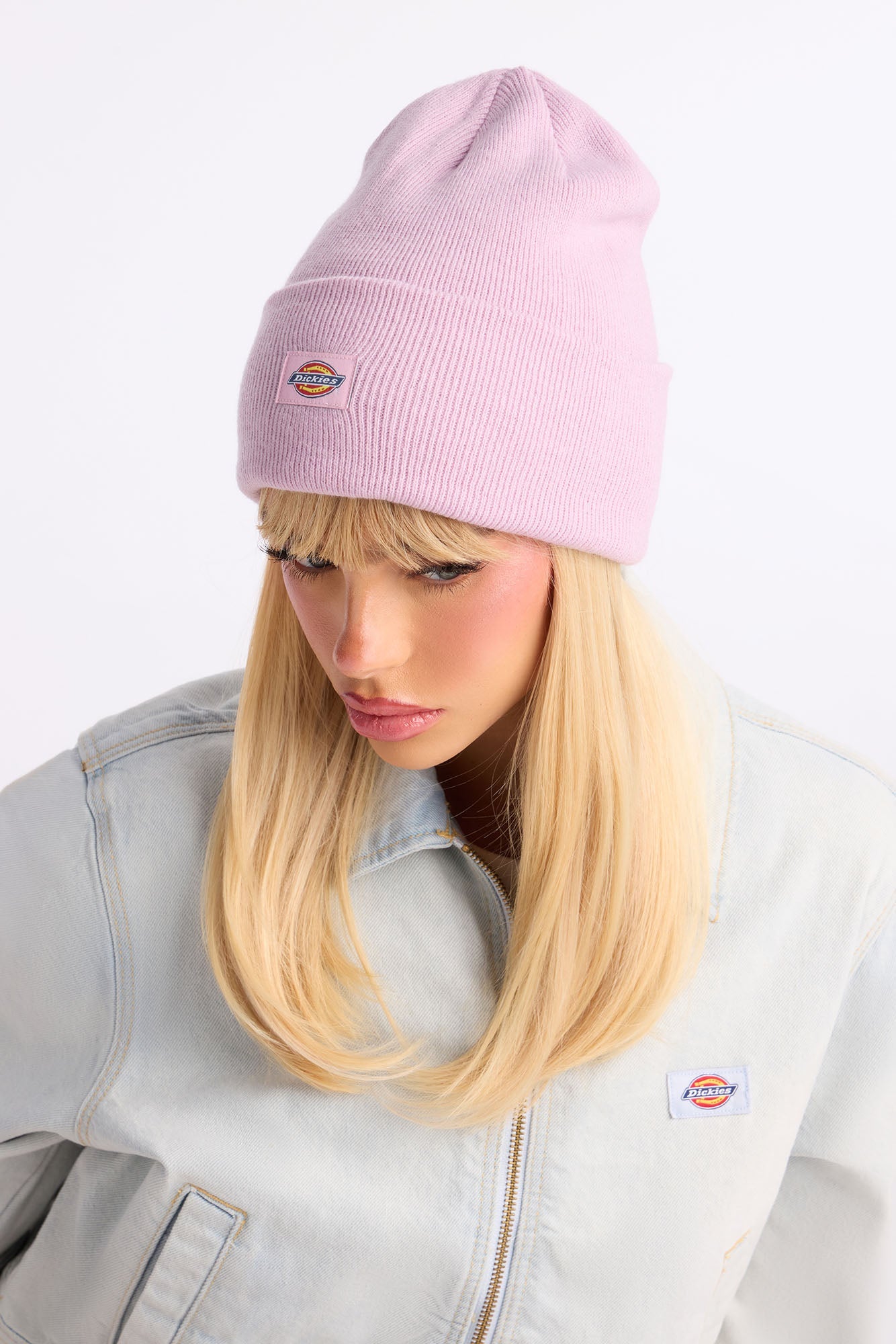 Dickies Tall Cuff Beanie - Pink
