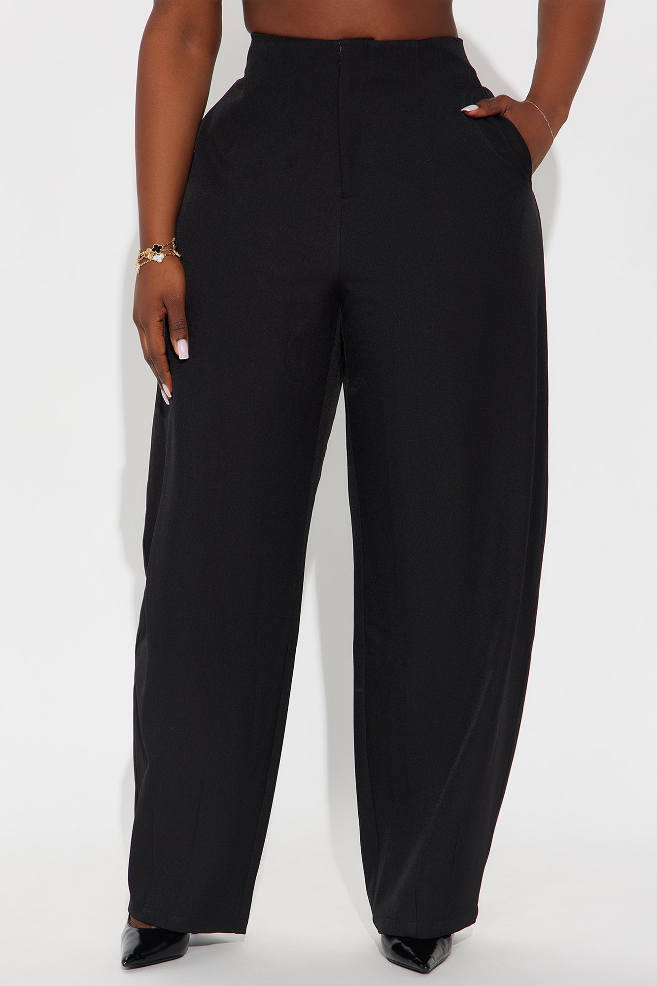 Margaret Barrel Trouser Pants 32″ - Black