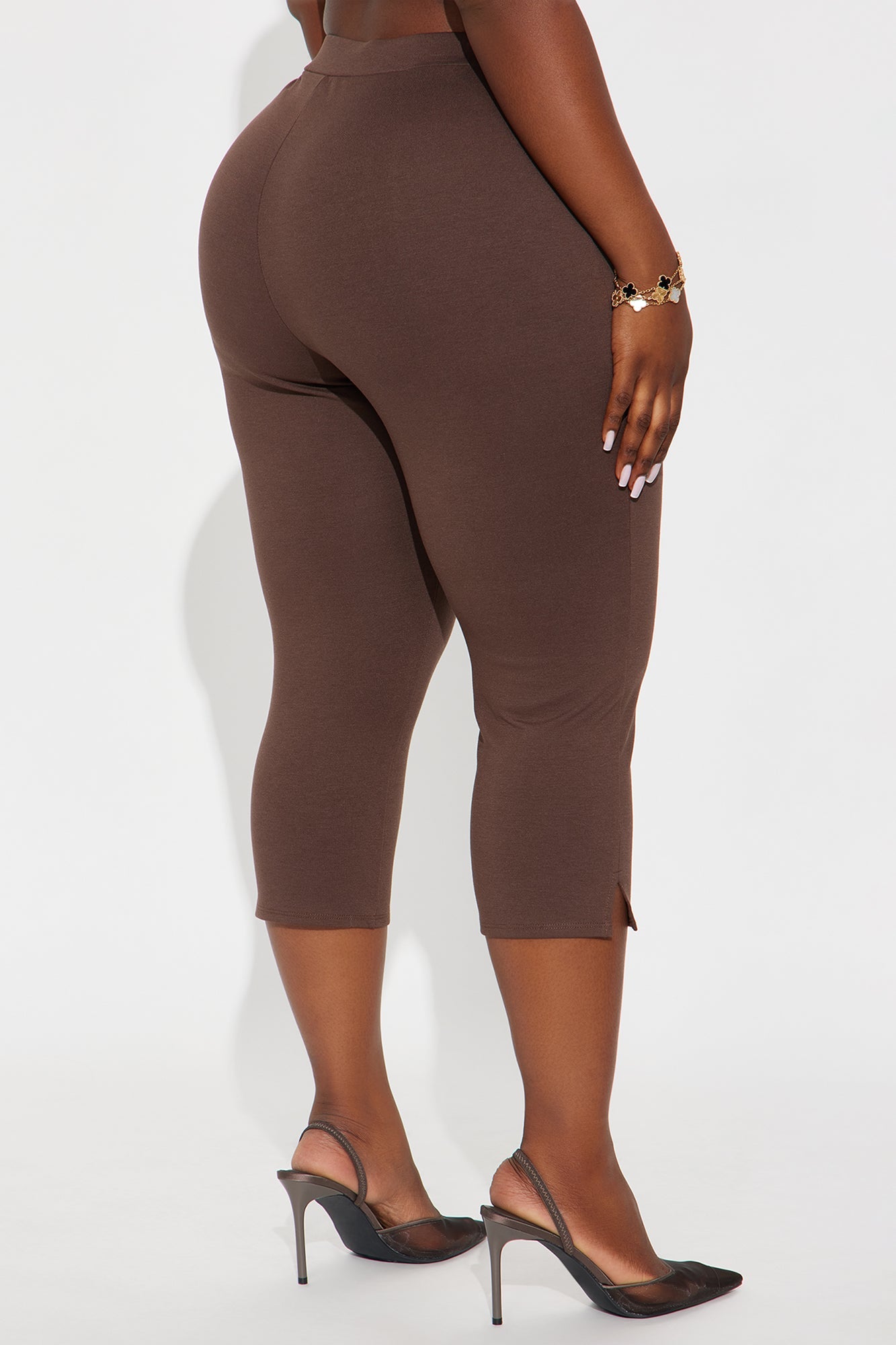 All My Potentials Capri Legging - Dark Brown
