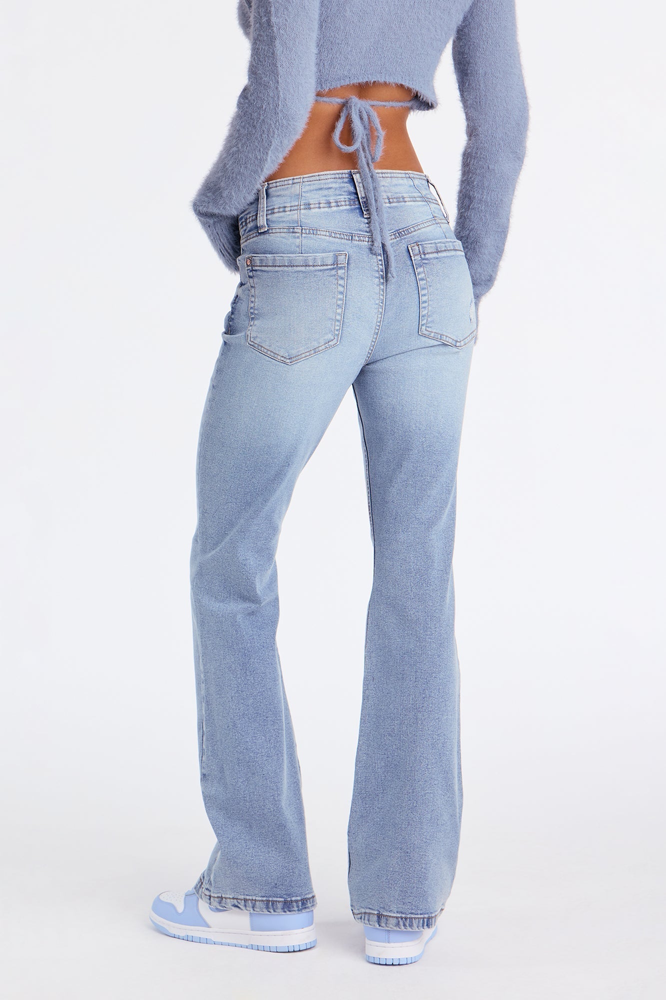In My Head Stretch Flare Jeans - Medium Wash