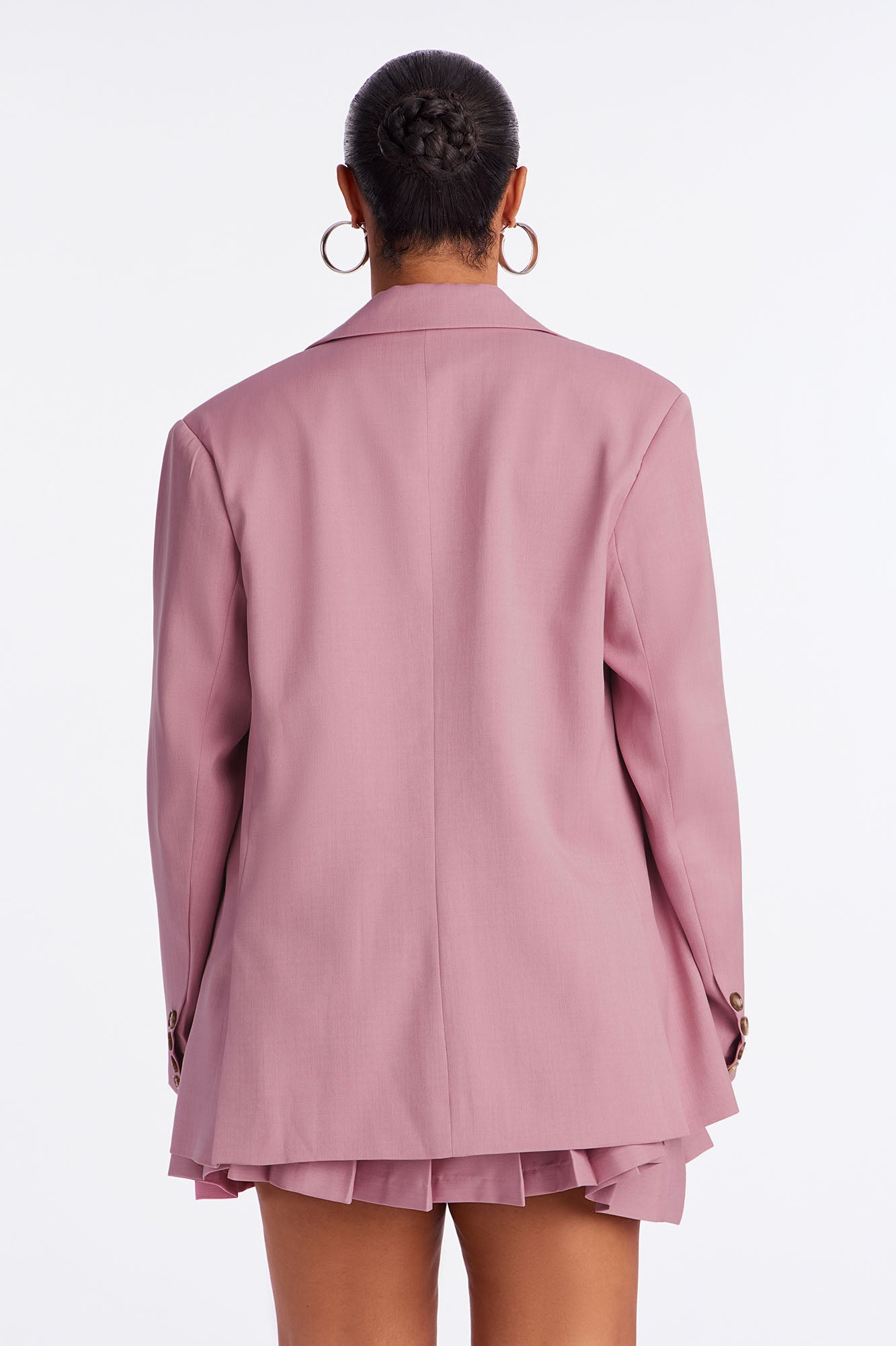 Bronwyn Belted Mini Dress Set - Mauve