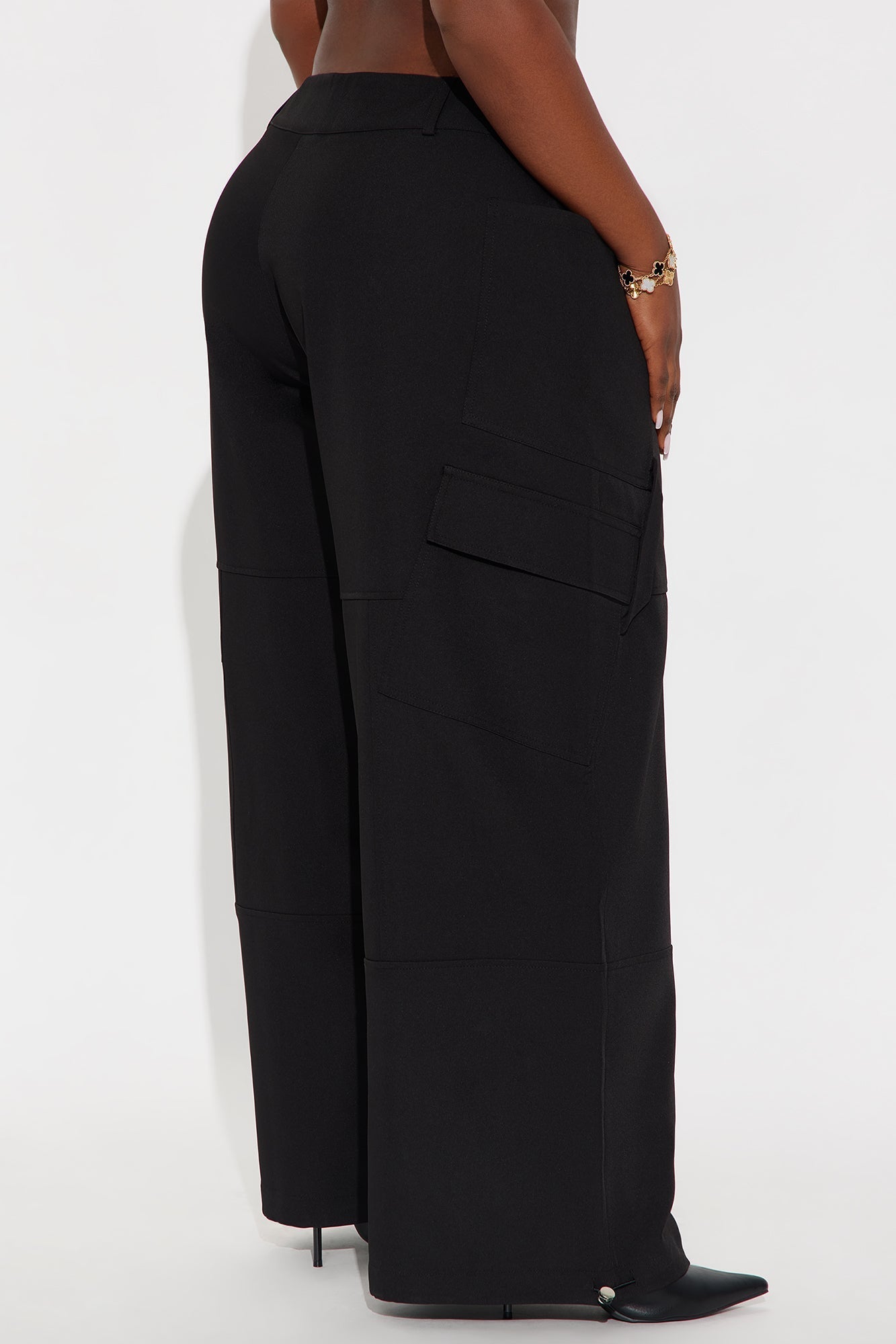 Vera Twill Cargo Jogger Pant 32″ - Black