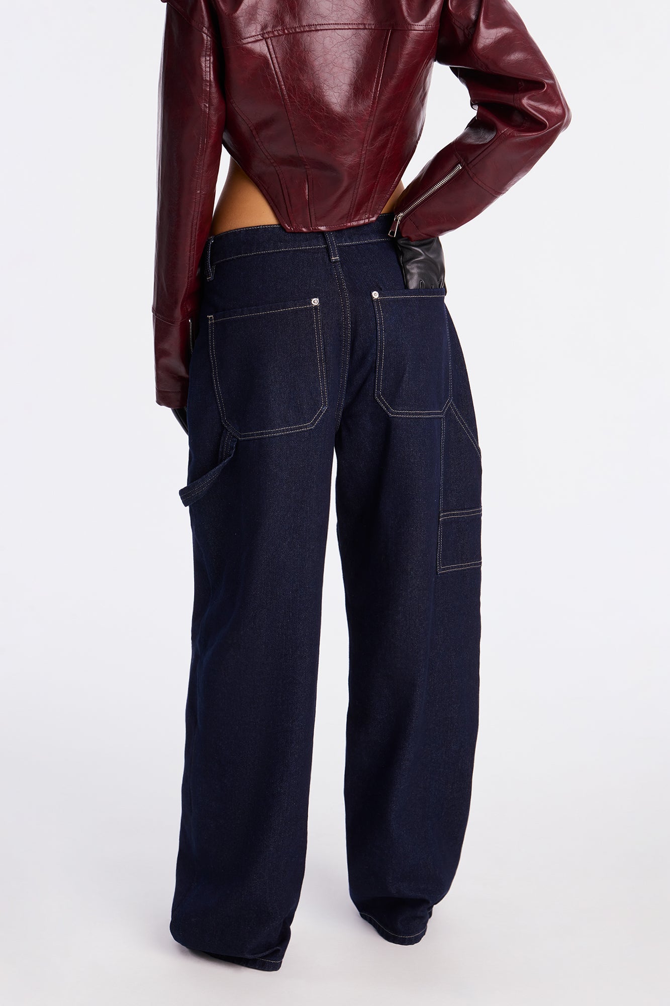 Round The Clock Straight Leg Jeans - Dark Denim