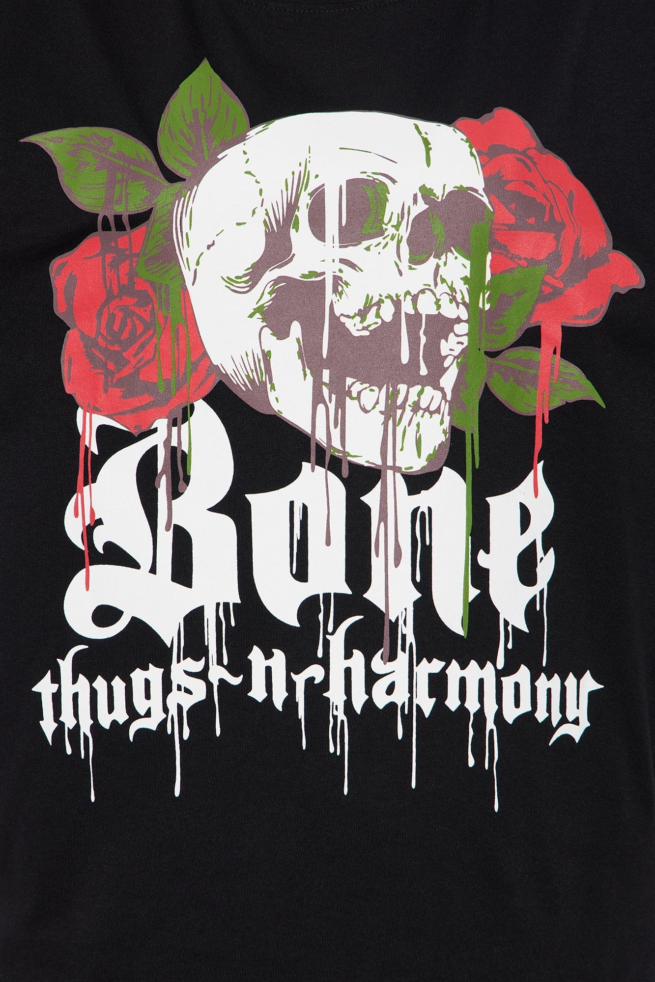 Bone Thugs N Harmony Roses Long Sleeve Tee - Black